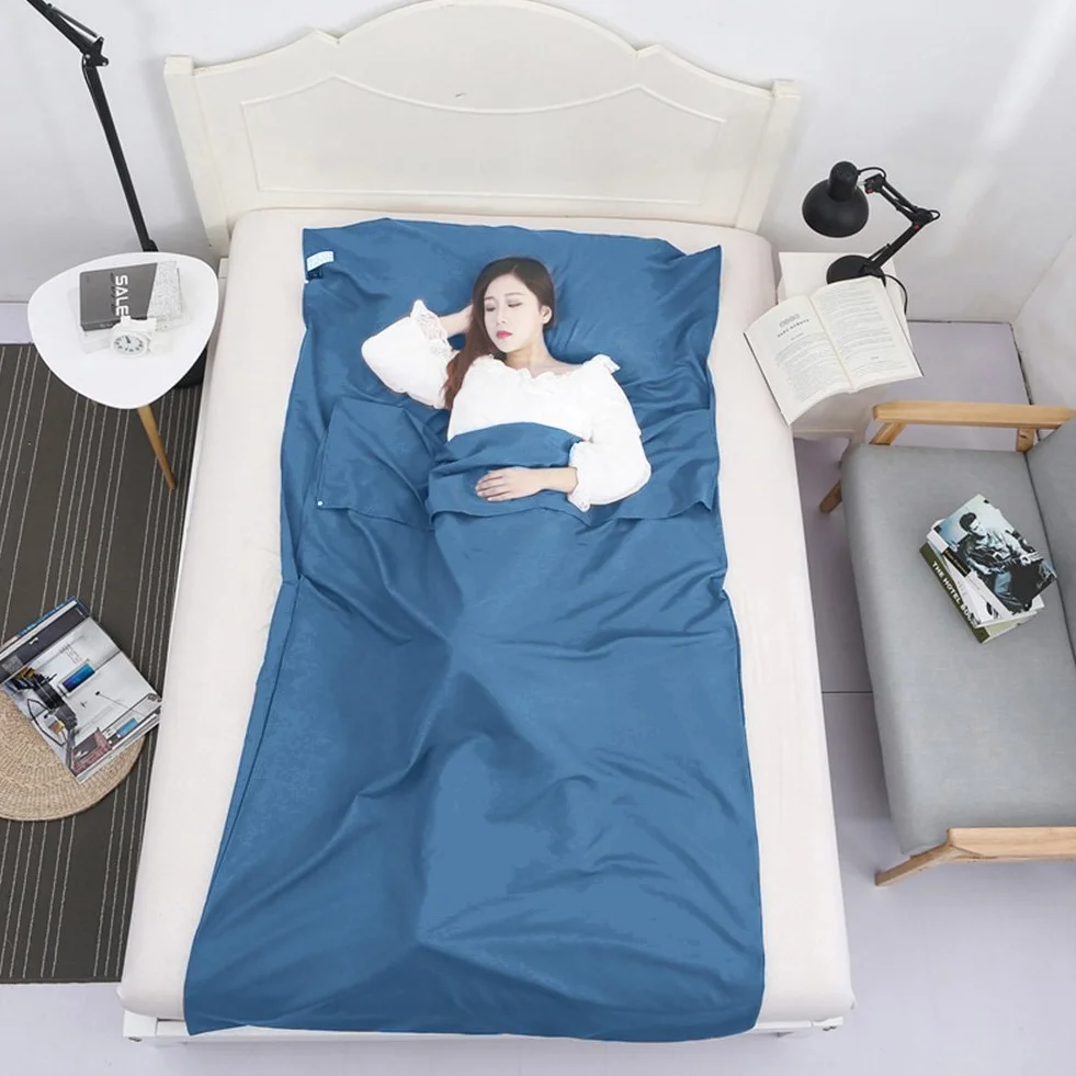 Saco de Dormir Suave y Ligero para Camping, Hostales, Hoteles y Viajes de Verano