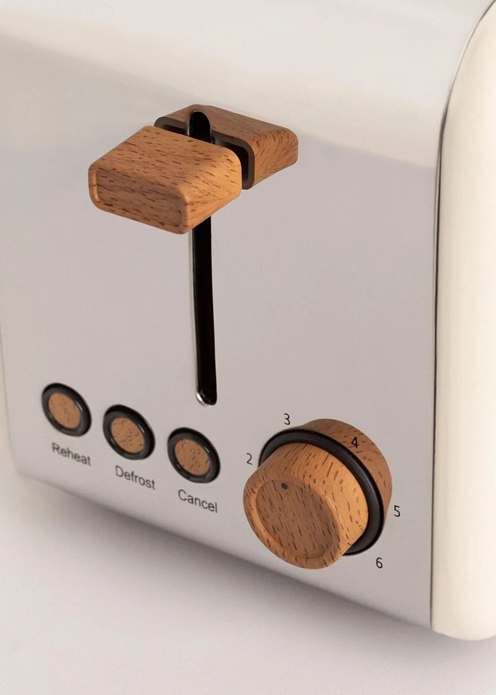 CREATE/PACK TOAST RETRO + KETTLE RETRO M/Tostadora de pan blanco roto con hervidor de agua blanco roto/Hervidor de 1 L