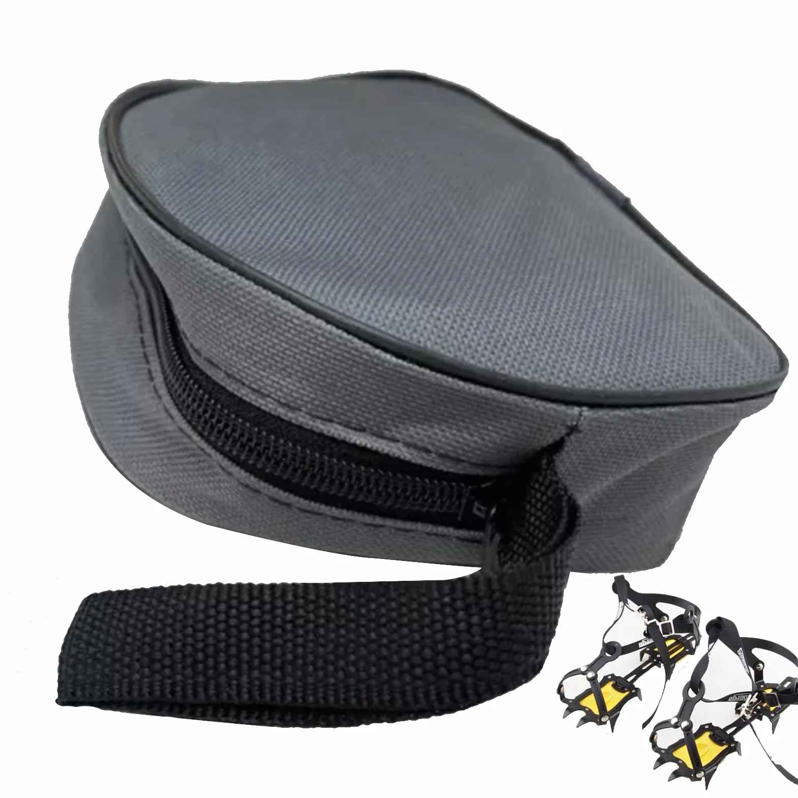 Crampones Almacenaje Tela Oxford 600D Cremallera Resistente Antipinchazos Estuche Impermeable Protector Montañismo Escalada Hielo