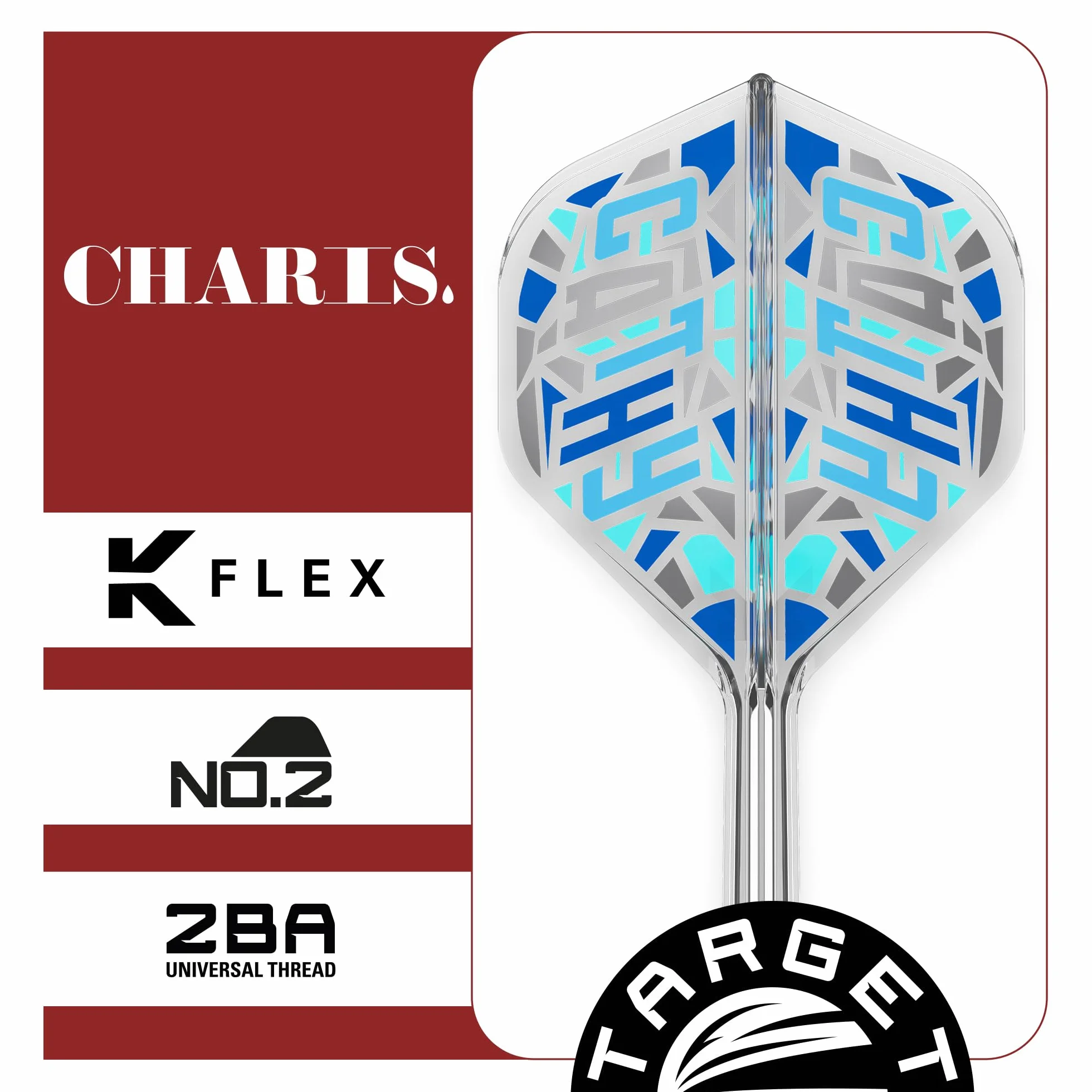 K-Flex Dardos Vuelos y Ejes Sistema Pack 3 All In One, Corto/Intermedio/Medio