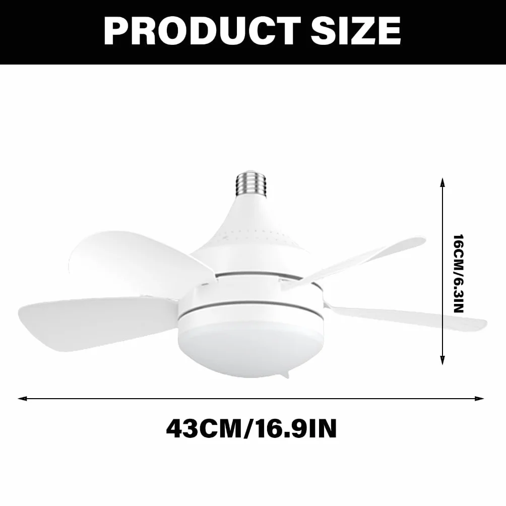 Ventilador de techo LED ajustable con viento fuerte, distribución uniforme de iluminación eficiente de energía para el hogar, recámara, oficina