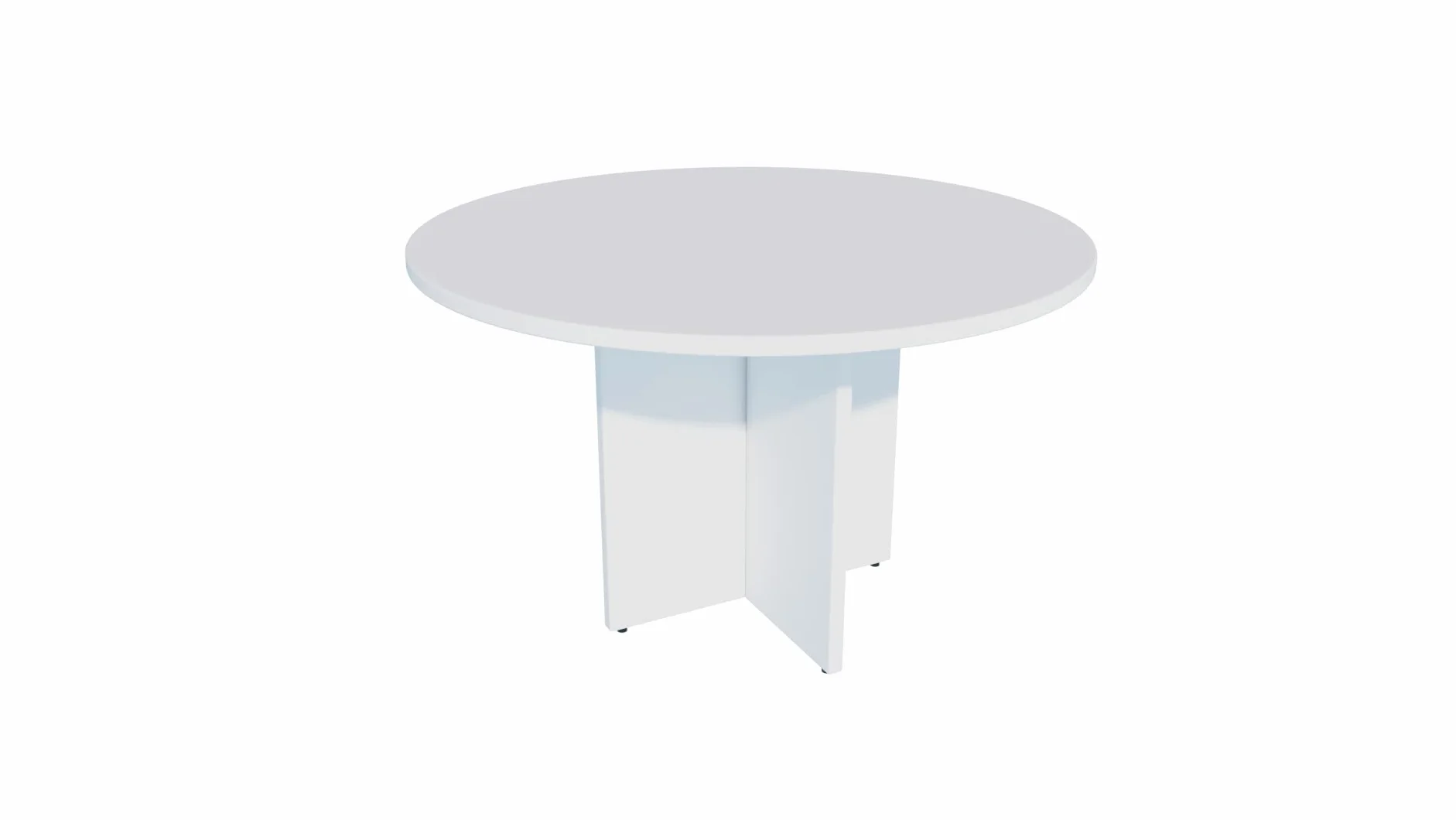 Mesa de Reuniones, Redonda. 100Ø. Color Blanco