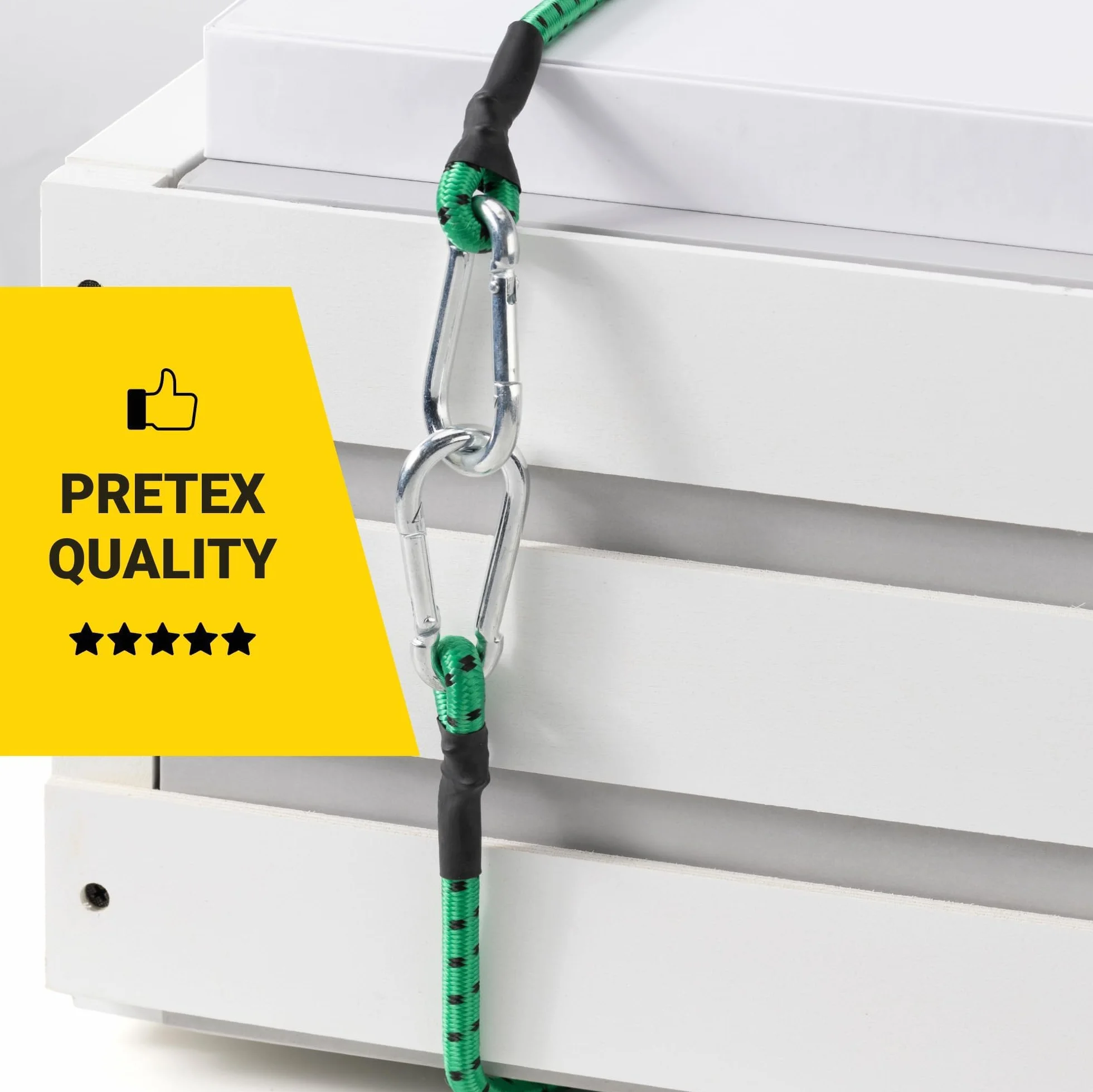 Bungee Cords with Steel Carabiners