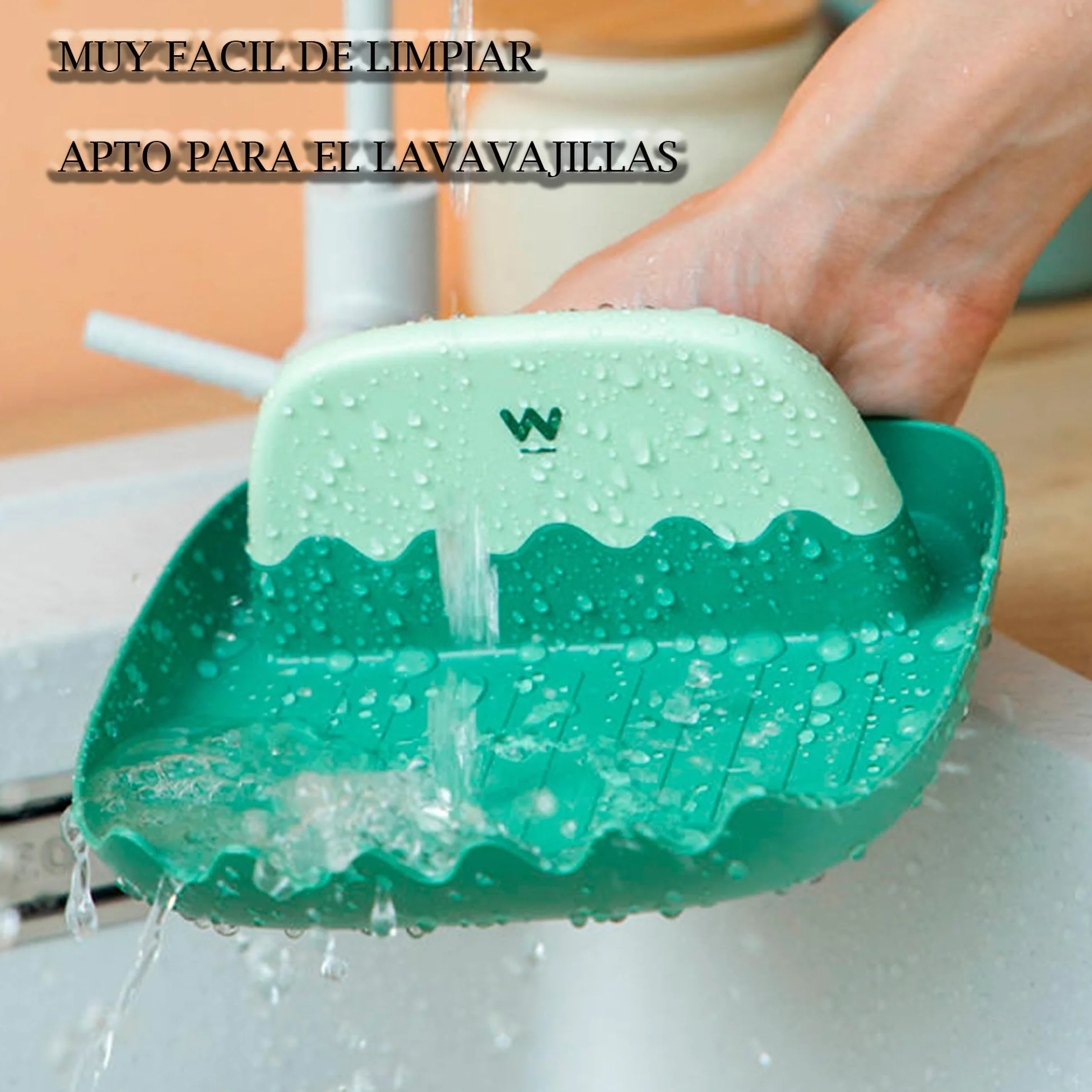 Reposa Cuchara Cocina-Soporte para cuchara- Soporte para tapa-Reposa Utensilios de cocina-para evitar ensuciar tu encimera cuando cocinas-protege tu encimera- de plastico muy resistente y duradero.