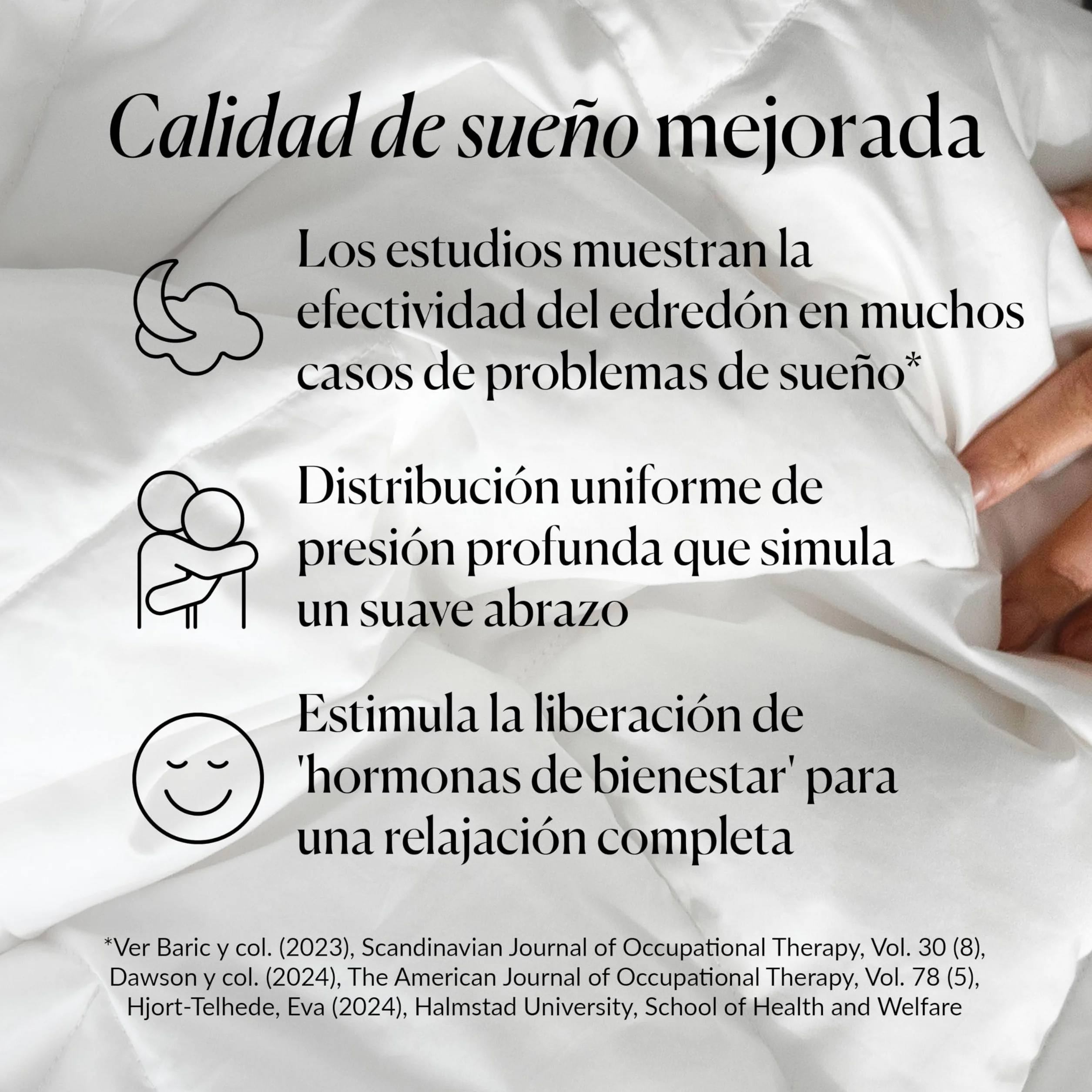 CURA Pearl Classic Weighted Blanket 150x210 7kg - Manta antiestres - Mantas Pesada para un sueño Profundo y un Mejor Descanso - Couverture con Peso 100% de algodón - Manta para la ansiedad