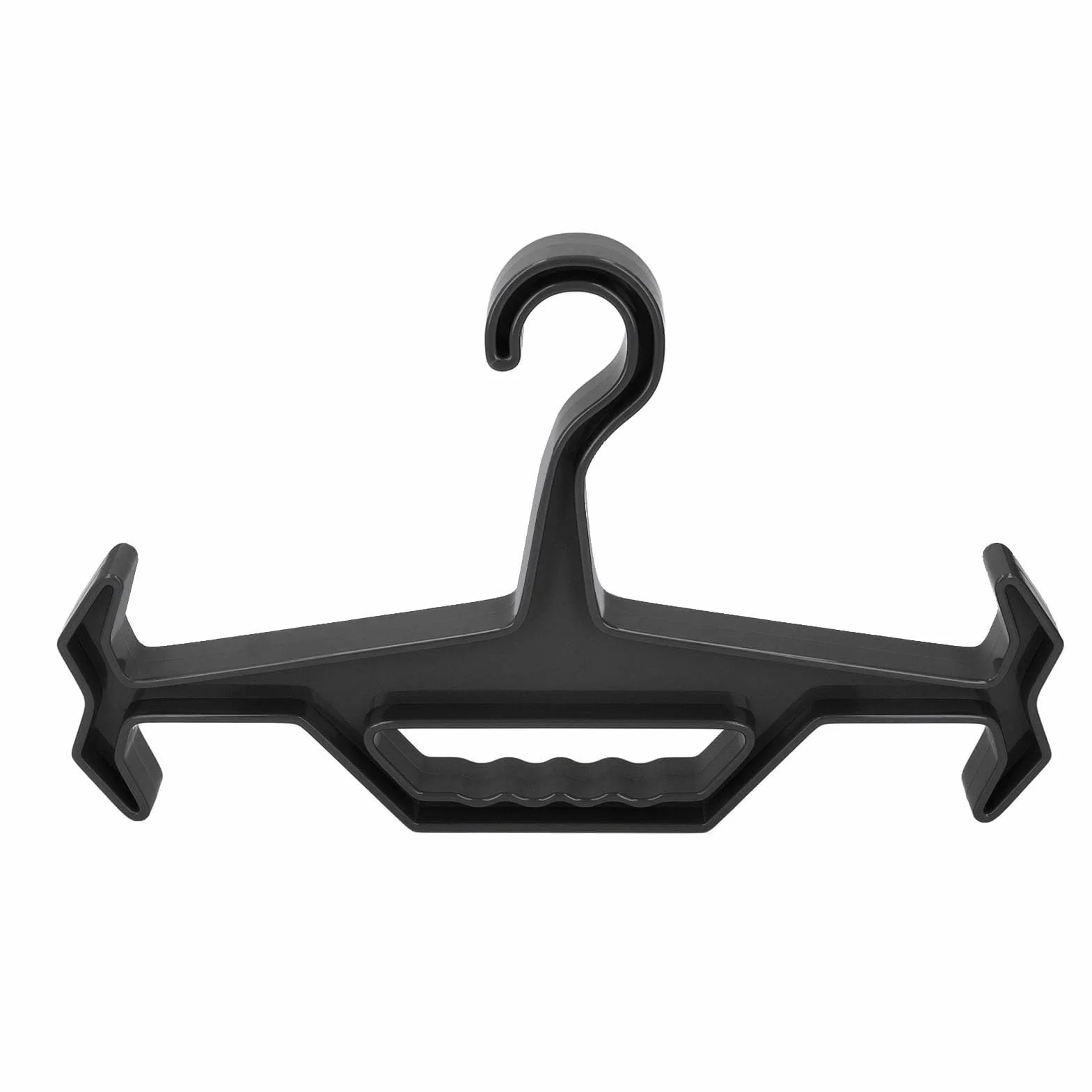 Denash Exposición de Ropa Ligera de Percha de Servicio Pesado Equipos Tácticos, Aplicación de la Ley y Armadura de Cuerpo, Diseño Portátil (Black)