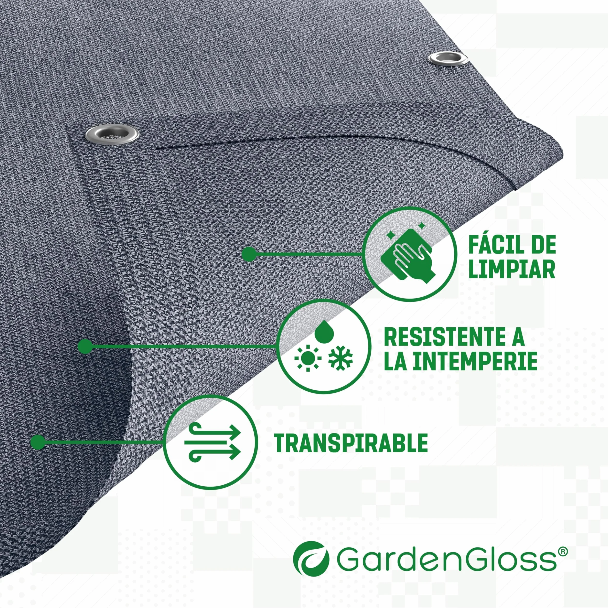 Alfombra de Camping Exterior Impermeable GardenGloss con 12 Clavos y Bolsa de Transporte