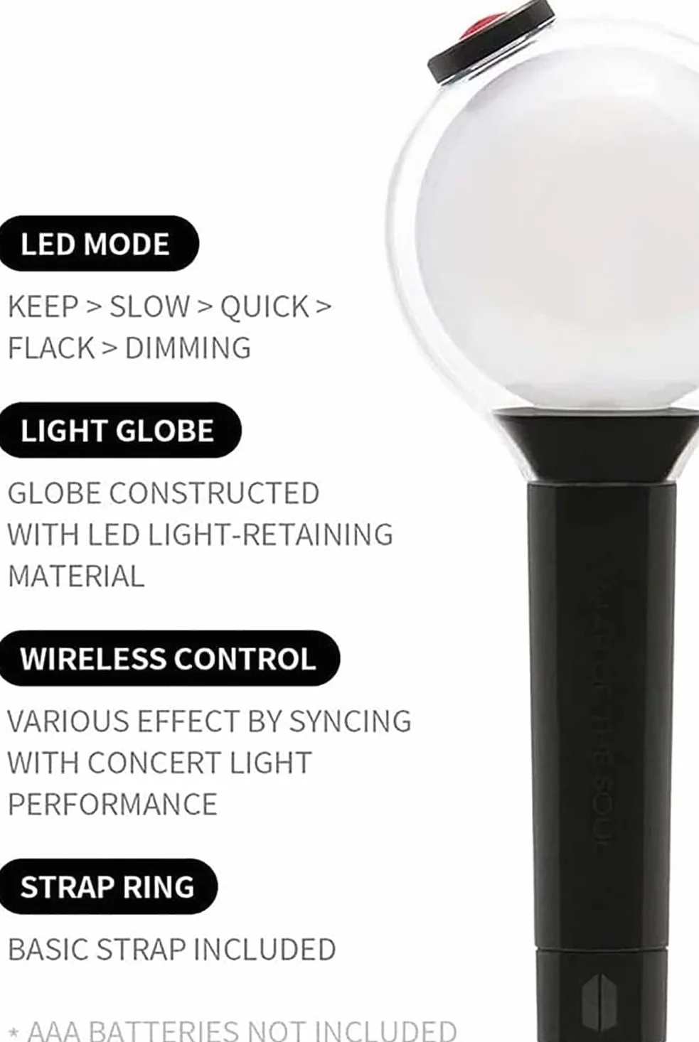 Bangtan Boys Army Bomb Ver.4 Official Lightstic BTS Bluetooth Soporte de luz de concierto