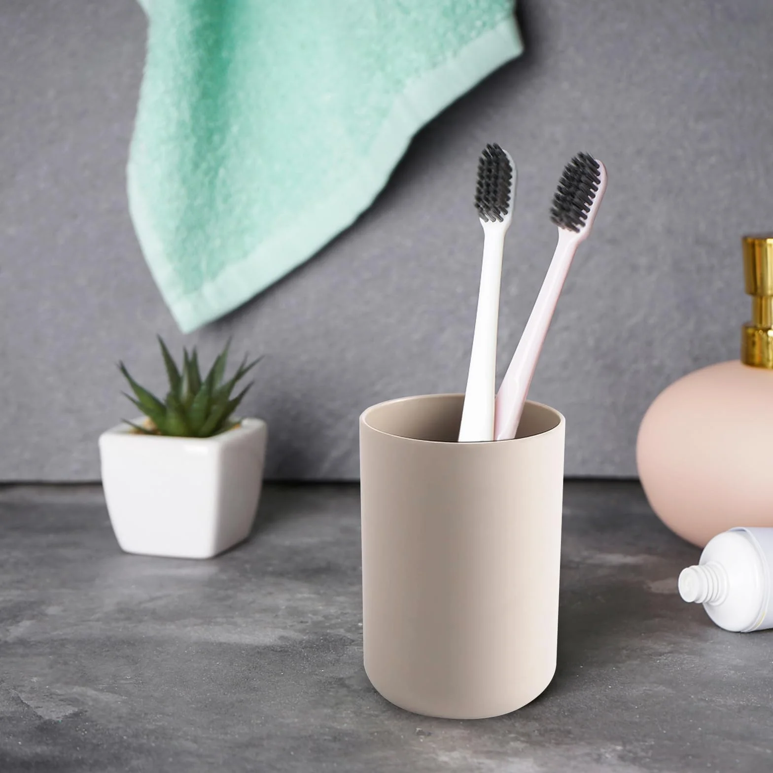Xpieoyrm 3 Piezas 300ml Soporte Organizador de Cepillos Dientes, Accesorio de baño, para Cepillos Eléctricos, Tradicionales y Pasta de Dientes, Reutilizables Portacepillos De Dientes para Hogar
