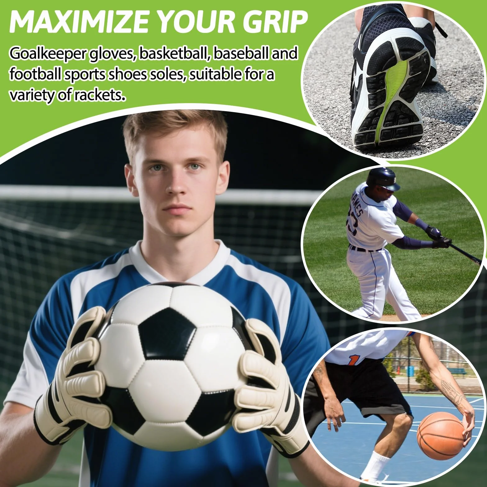 Spray Antideslizante para Guantes de Portero 120ml Mejora Agarre Fútbol