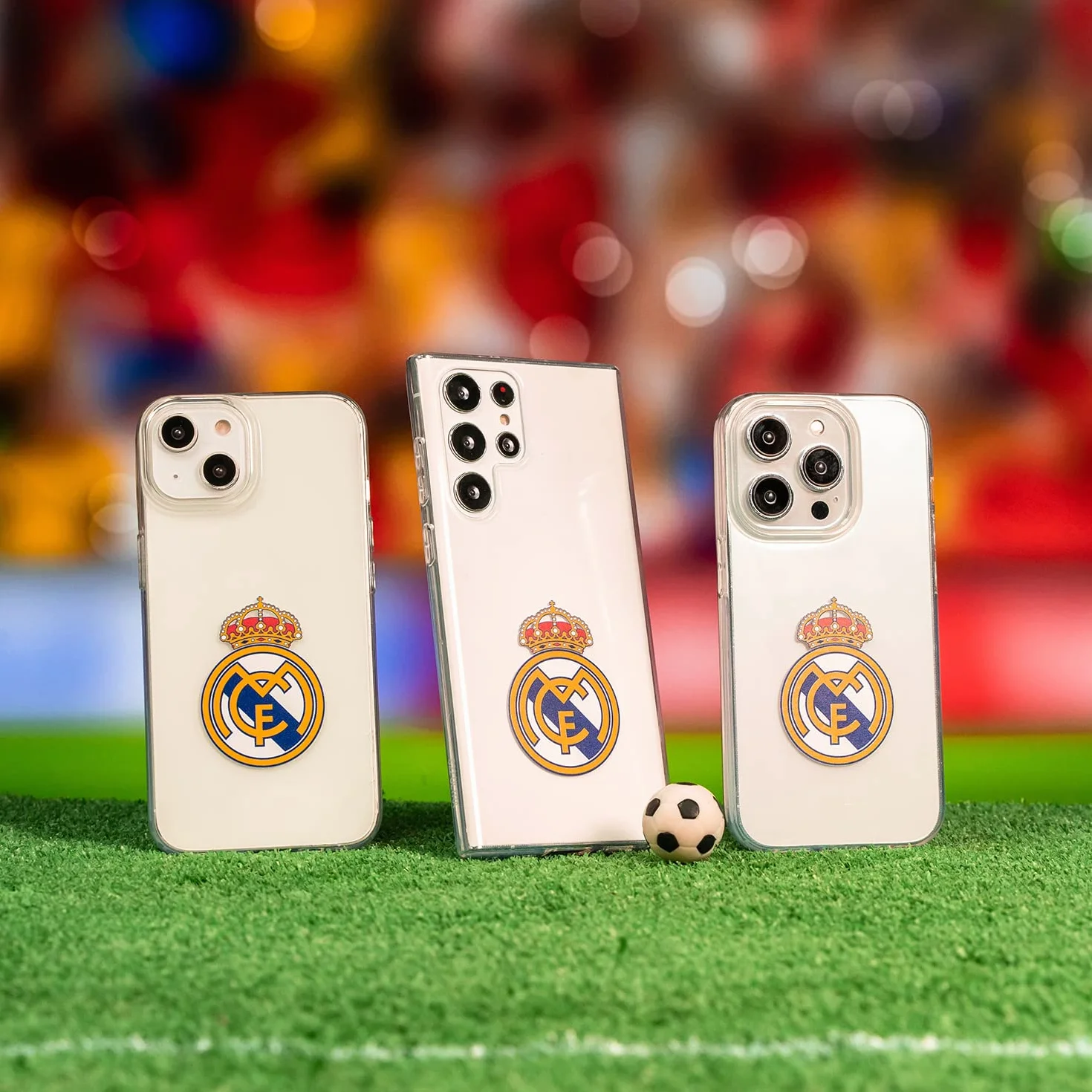 Funda Real Madrid para Xiaomi 14, transparente, silicona flexible, licencia oficial