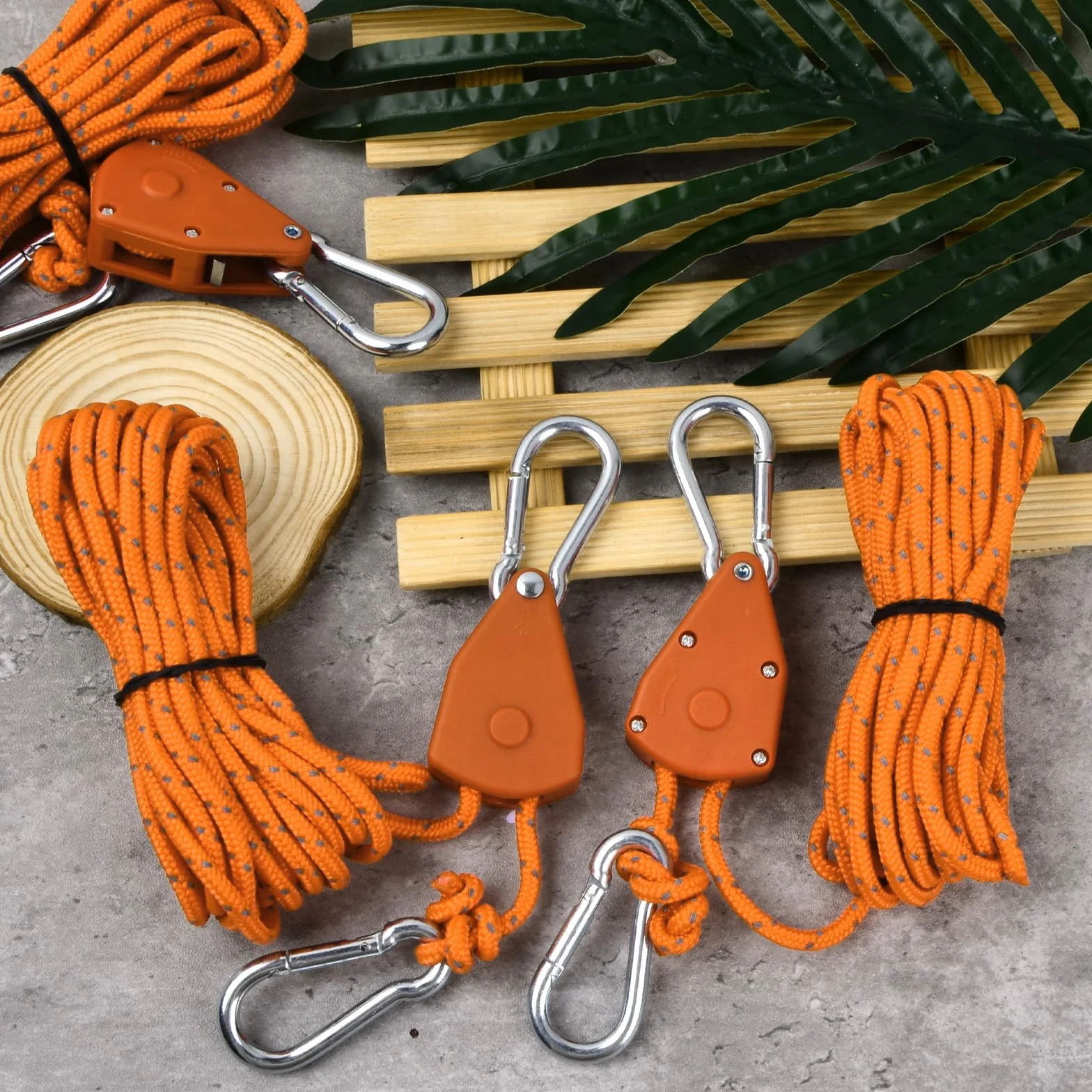 Cuerdas Reflectantes de Tienda 4mm Trinquete con Gancho 5M Campaña Tensor Paracord Nailon Ajustador Aluminio para Acampar Toldo Negro