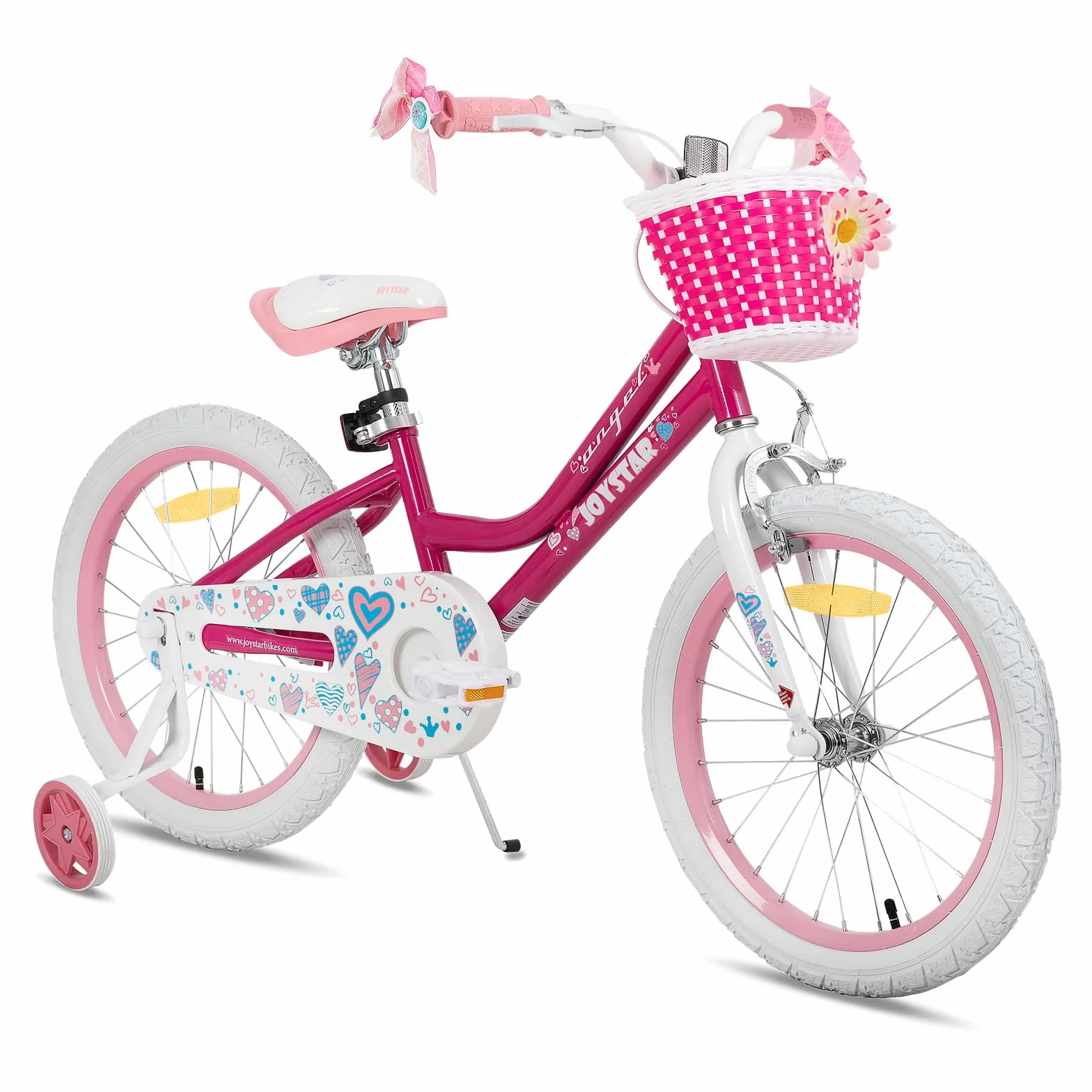 JOYSTAR Bicicleta Infantil 12/14/16/18/20 Pulgadas para Niñas con Ruedas de Apoyo y Cesta