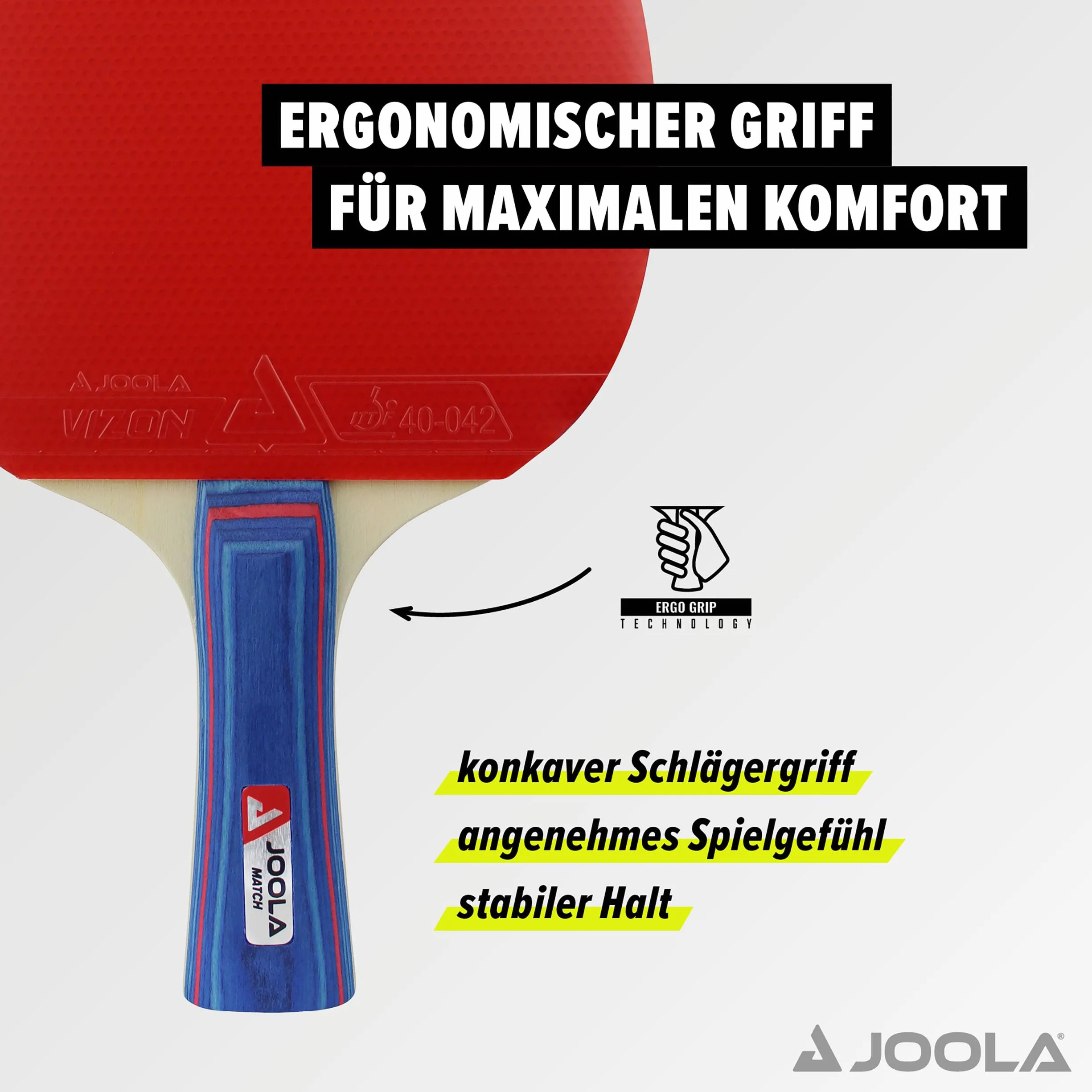 JOOLA Match Raqueta de Tenis de Mesa