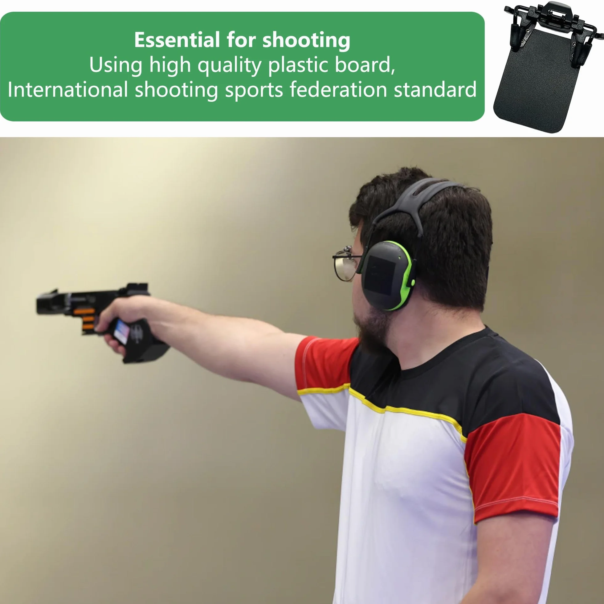 2 piezas Parche para Gafa de Tiro Gafas de Disparo Oclusor 4X5 cm Parches para Gafas de Tiro Estándar Internacional Para gafas,tiro,ayudas de puntería,para entrenamiento deportivo y tiro