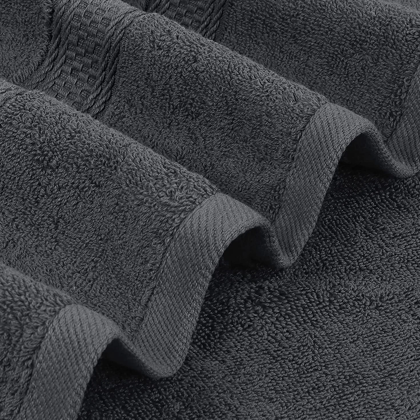 Utopia Towels - Conjunto de Toallas de baño (Paquete de 4, 69 x 137 cm) Toallas de algodón 100% Ring-Spun (Gris)
