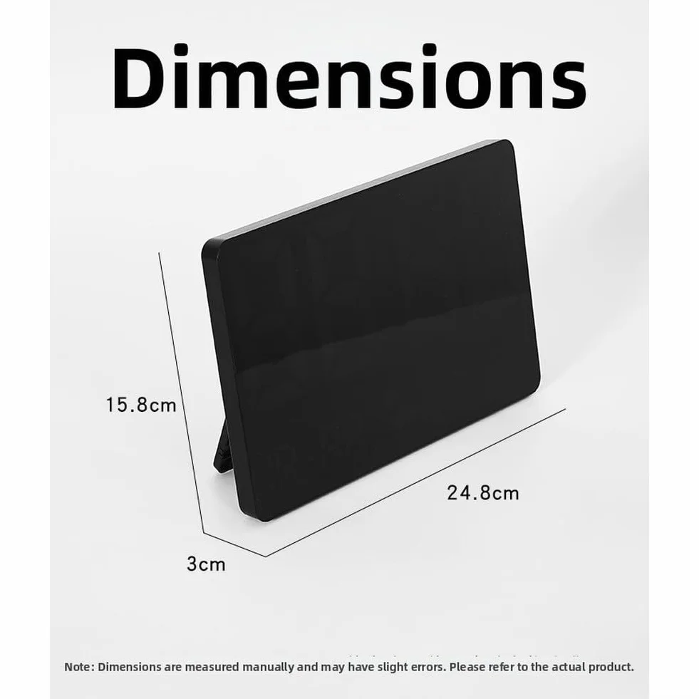 Reloj de pared digital LED grande con estación meteorológica, monitor de temperatura y humedad, visualización de calendario, ajuste automático de brillo, escritorio o soporte de pared para