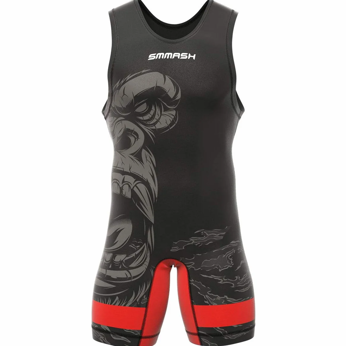 SMMASH Singlet De Lucha Libre Camiseta Deportiva Corto Hombre Wrestling Traje Atlético Transpirable