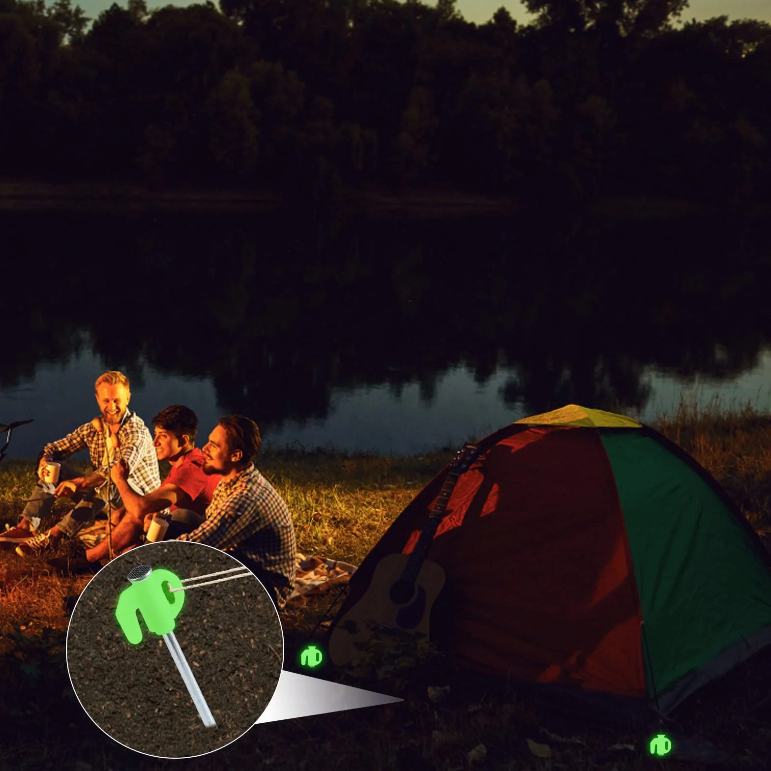 Piquetas Camping 16 szt, 21cm, do namiotu, ogrodu, wędkowania