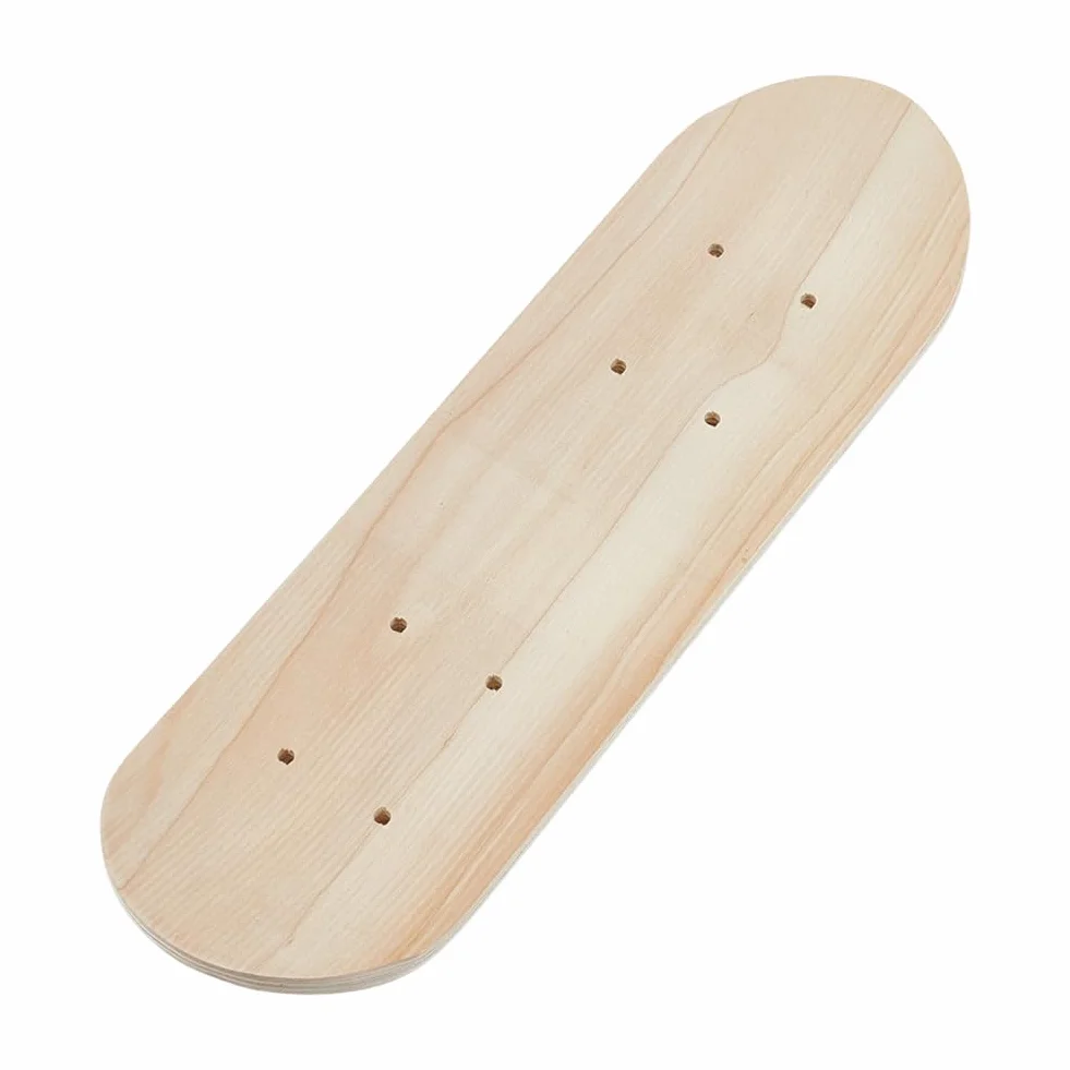 OLYCRAFT Tabla de monopatín vacía de madera 43 x 12,6 cm sin terminar para DIY