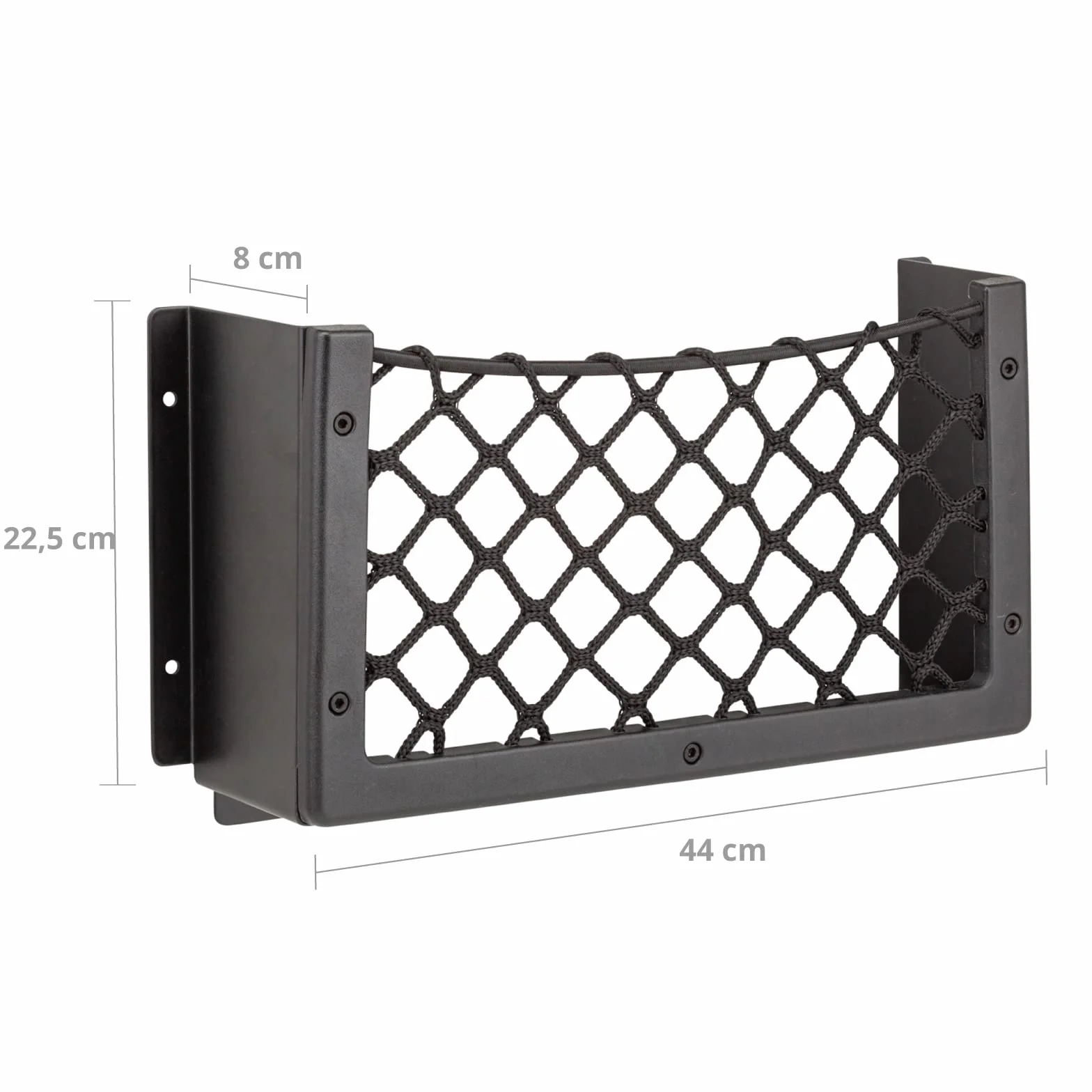 Brunner 0420018N - Organizador de almacenamiento, Netray HD grande, de aluminio, medidas 44 x 22,5 x 8 cm