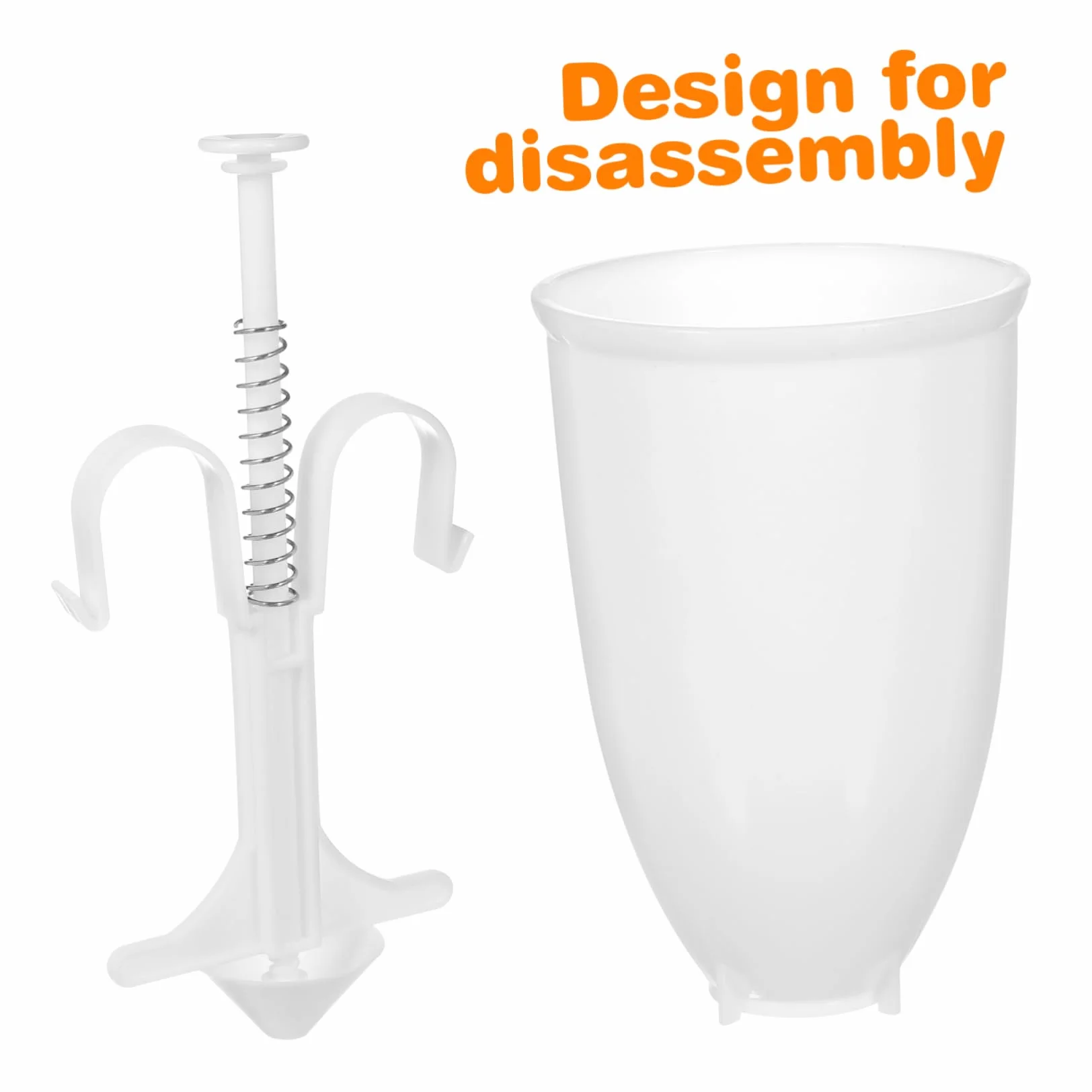 Mipcase Máquina para Hacer Roscos Fritos Manual Portátil 2 Moldes para Hornear Donas de Pp Adecuado para Repostería y Uso al Aire Libre