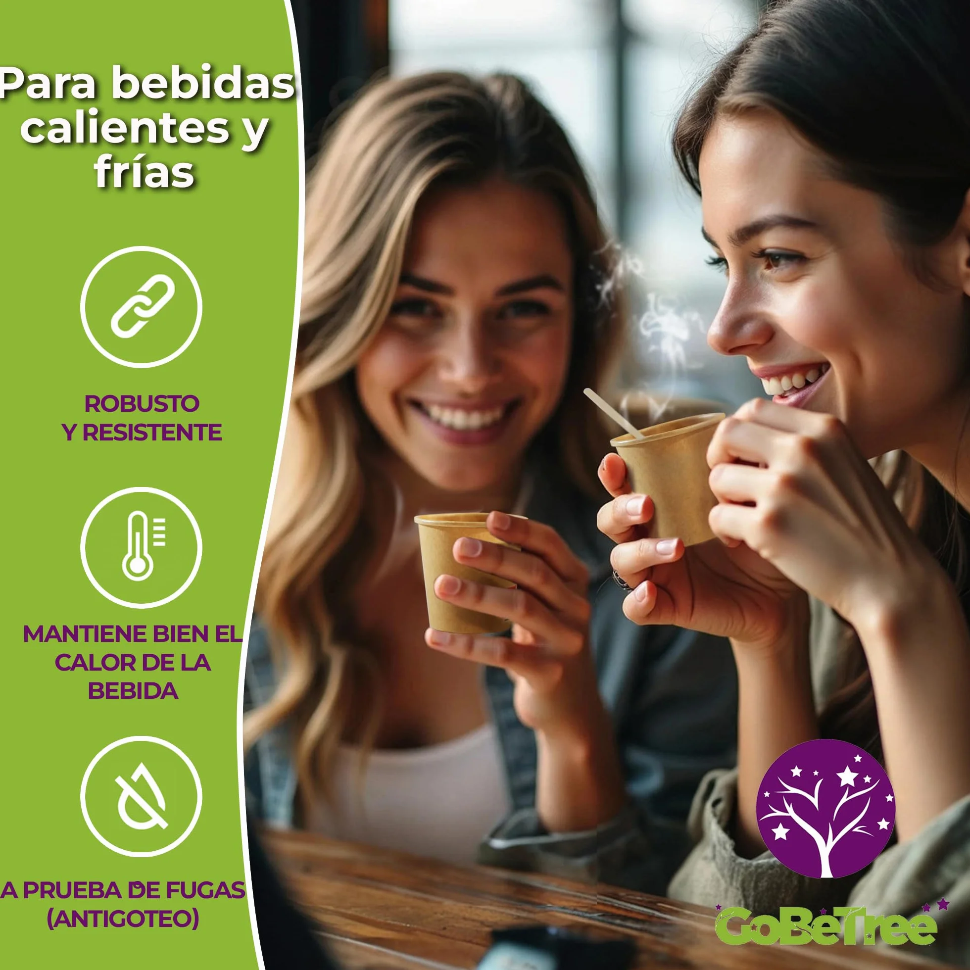 100 Vasos Desechables Papel Kraft de 110ml / 4 oz para Café Espresso y Lungo. Para bebidas frías y calientes. Vasos cartón desechables