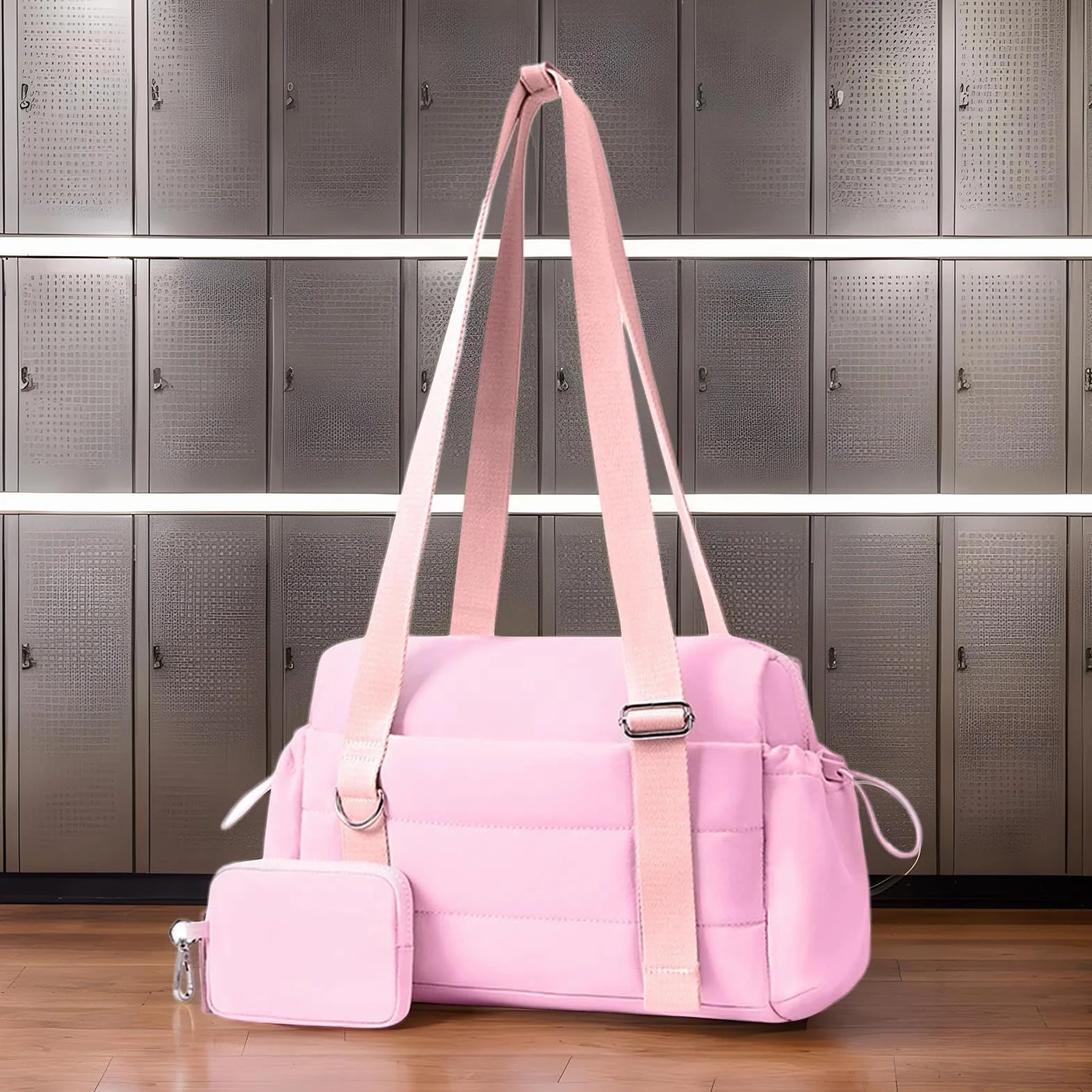 Bolsa Deportiva Grande con Bolsillo Húmedo y Monedero para Viaje y Gimnasio