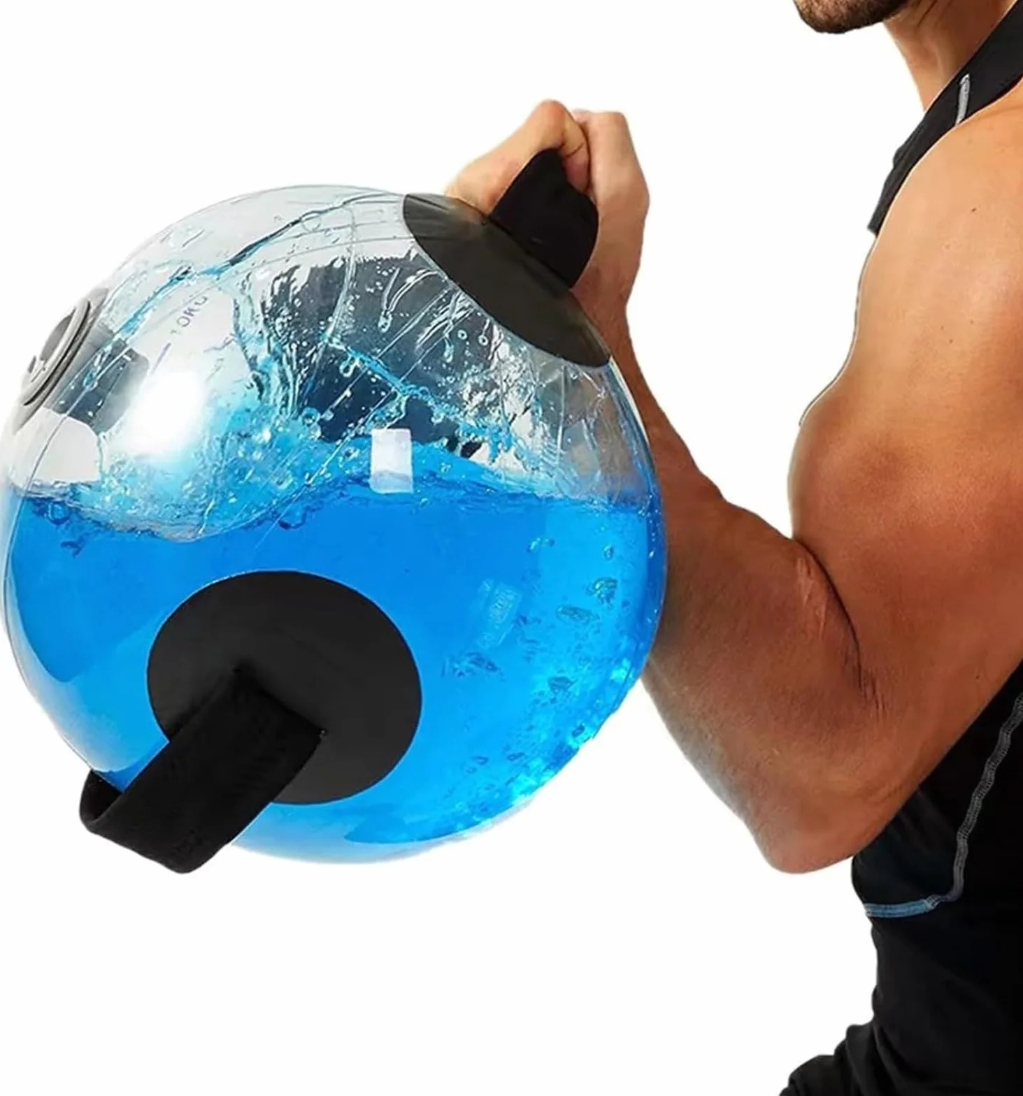 Bolsa de agua para levantamiento de pesas con bomba de pie