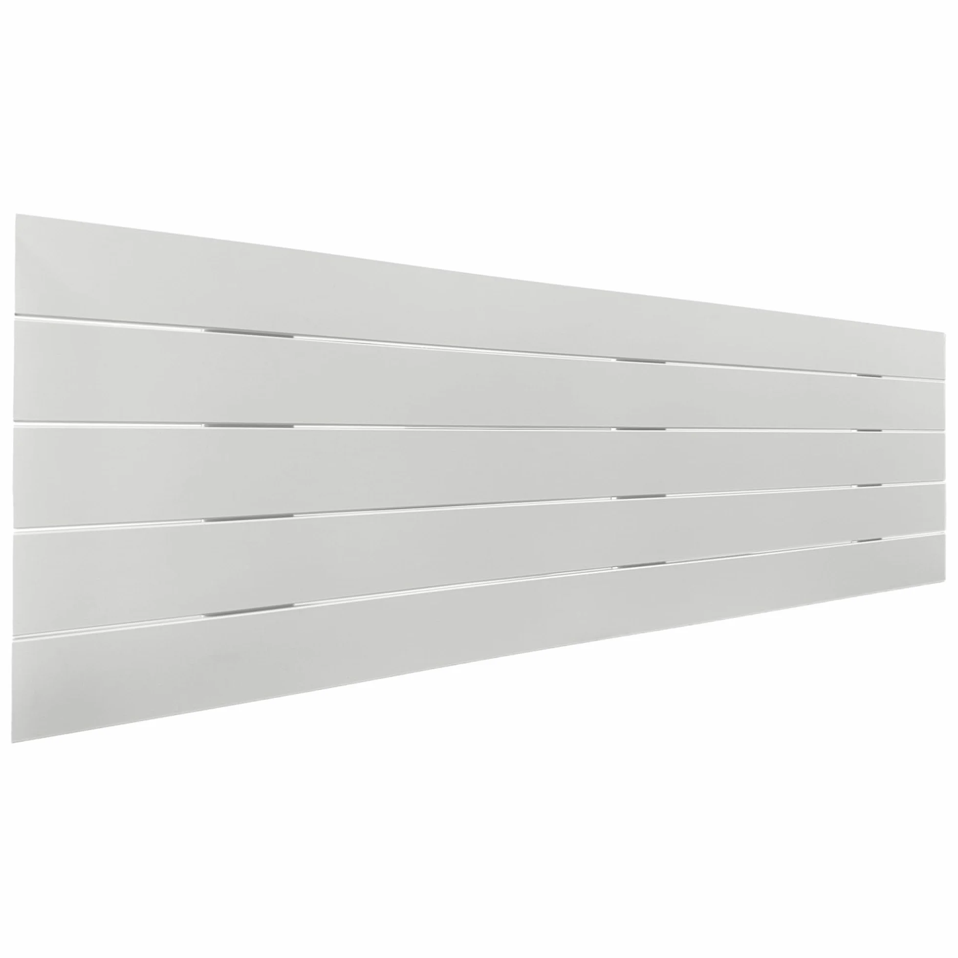 DHOME Cabecero de Madera reciclada DM Estilo Palet Horizontal Cama Palets Herrajes incluidos (135x46 Palet 5, Blanco Sólido)