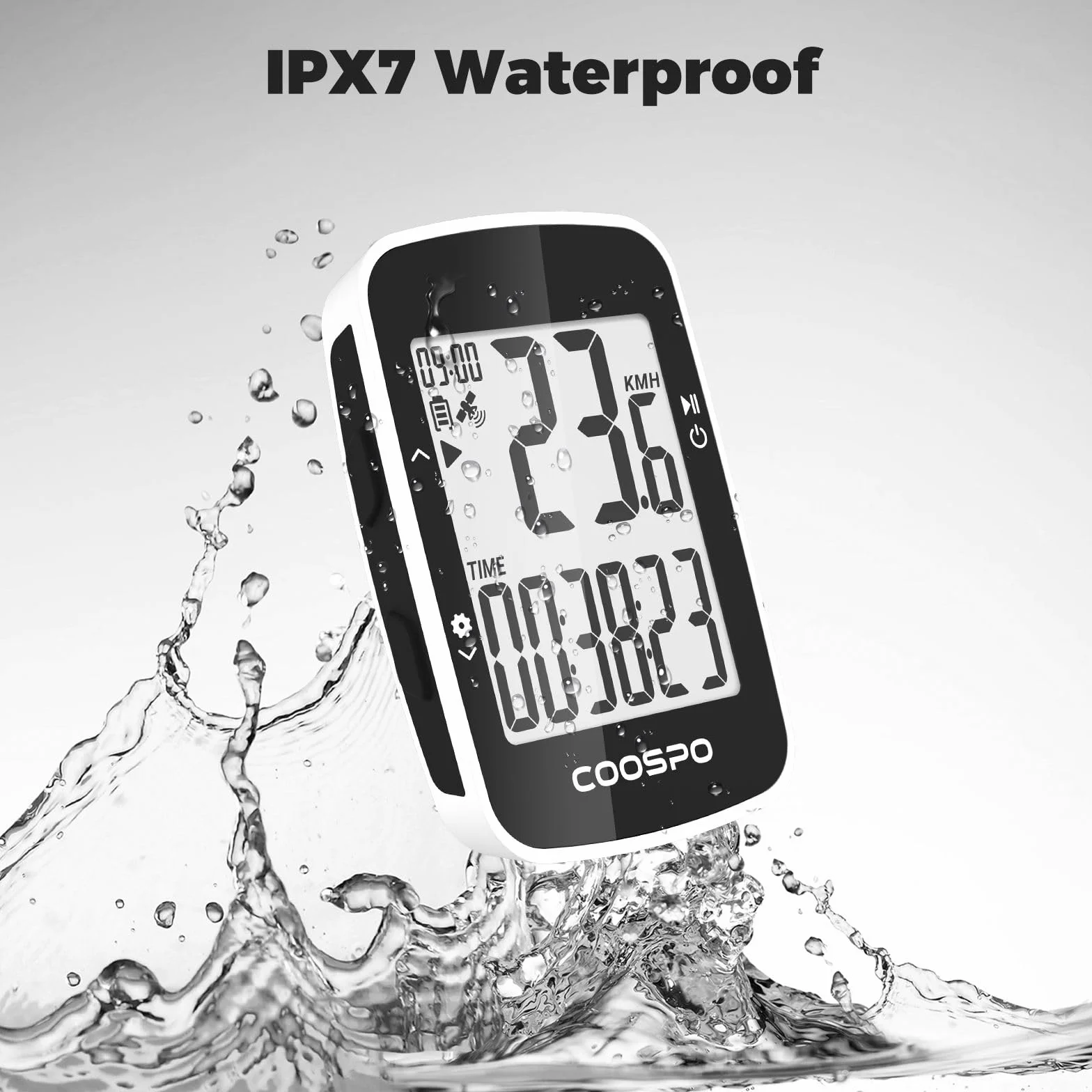 COOSPO BC26 Ciclocomputador GPS Bluetooth Bicicleta Pantalla 2.3 Pulgadas IPX7 Impermeable