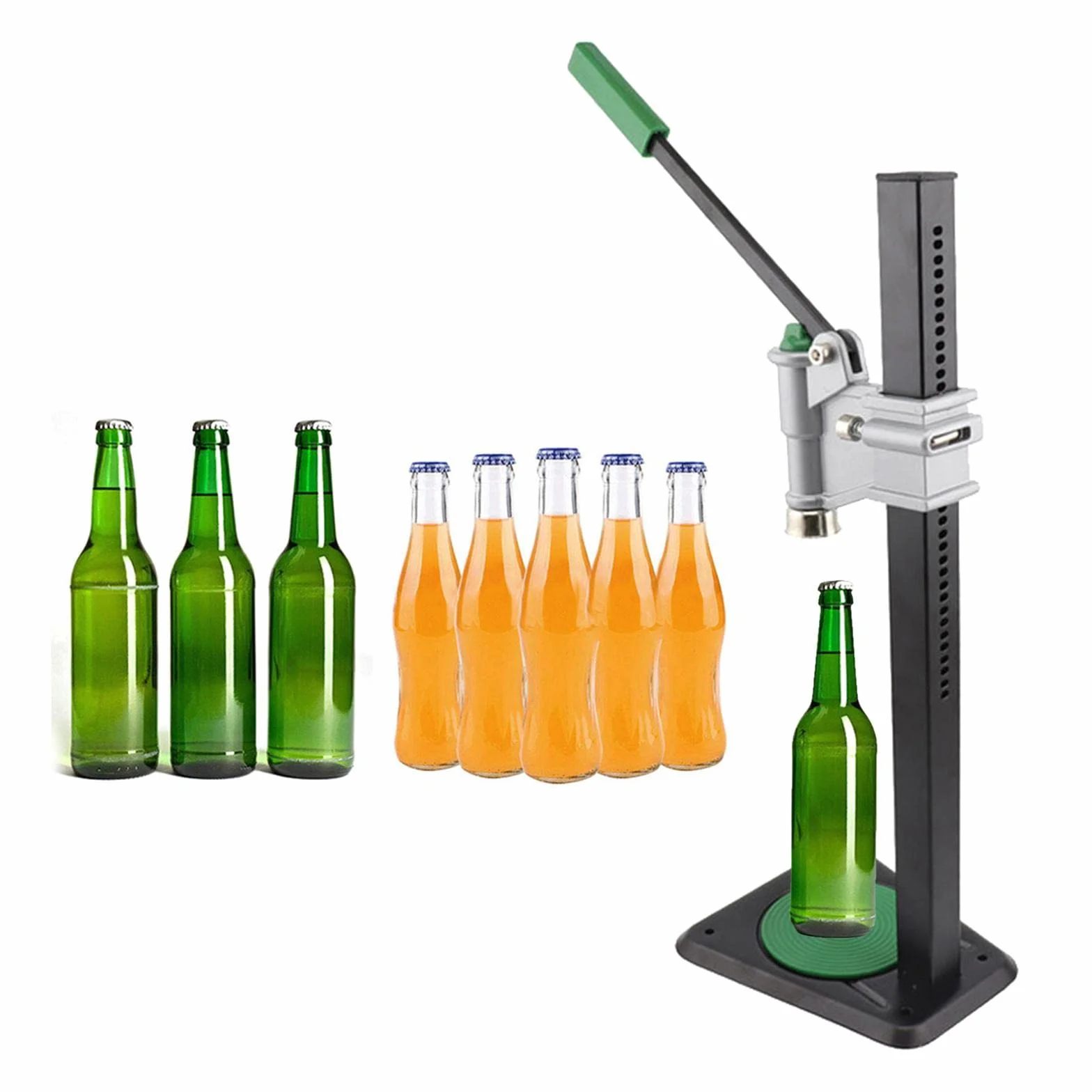 LOVIVER Taponadora Manual de Botellas de Banco Equipo de Elaboración de Cerveza Taponadora Selladora de Botellas