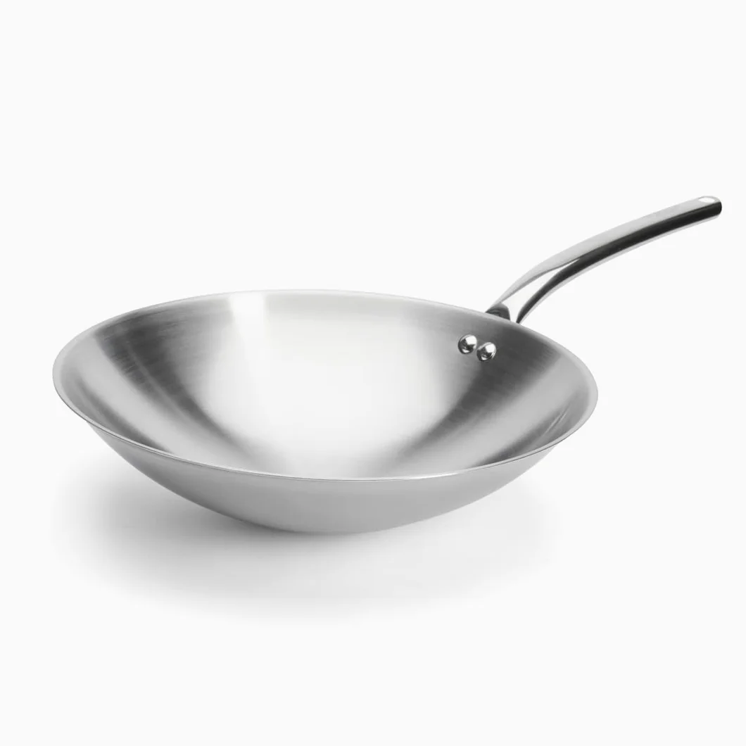 De Buyer, WOK INOX Ø 36CM,36 cm-3122.36