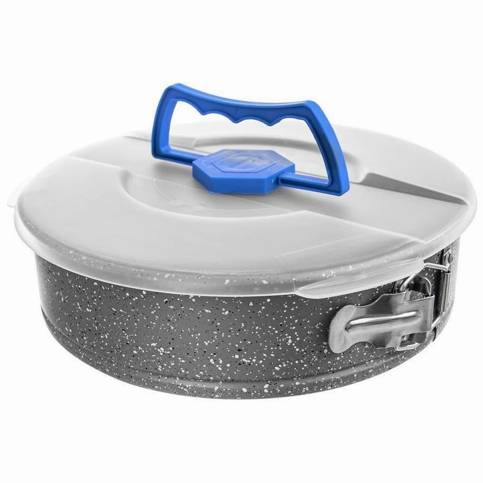 GRANDE - Molde para tartas con tapa (revestimiento de granito, 26 cm)