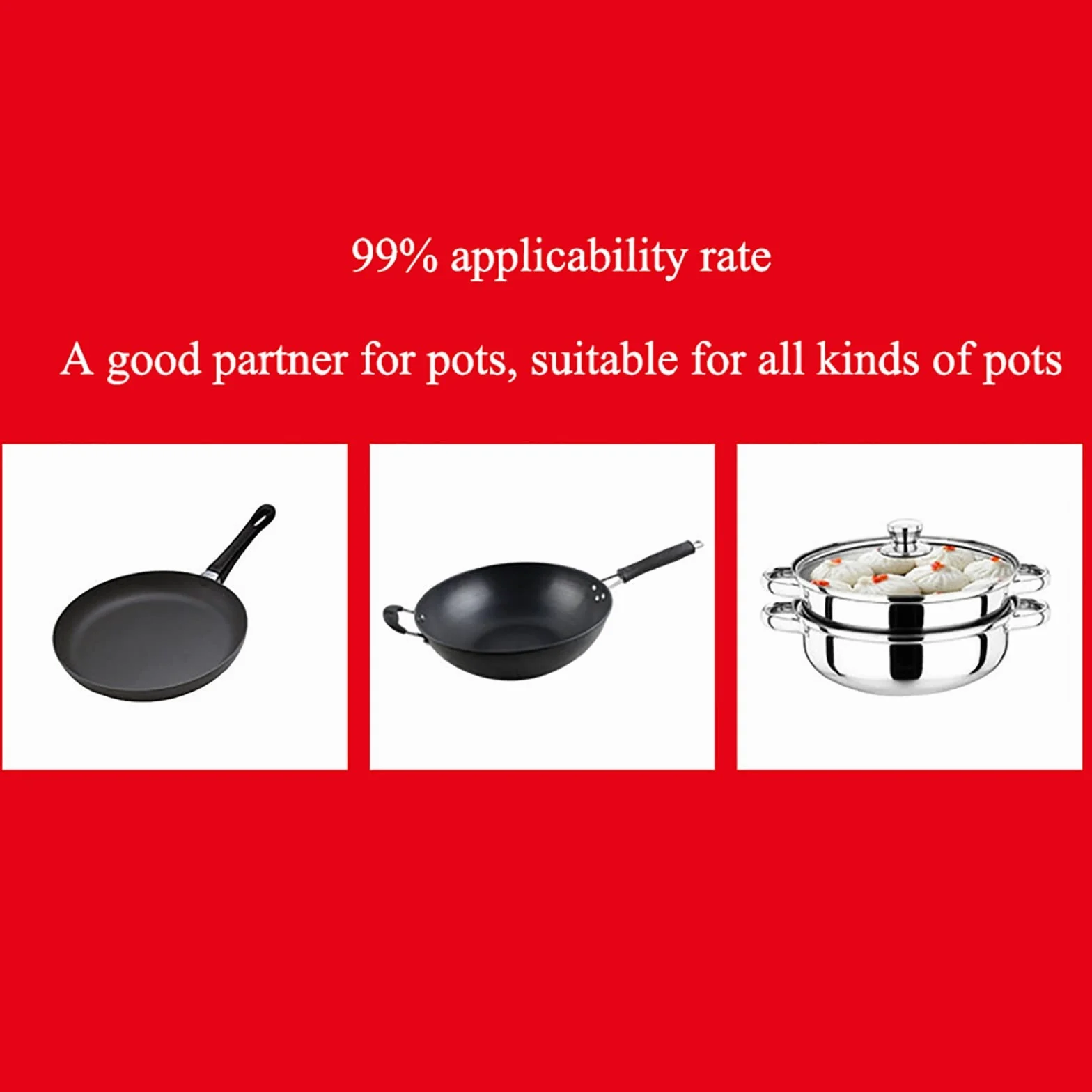 Tapa de sartén/Tapa de Cacerola, Olla de Cocina Visible de Vidrio Templado, Tapa de Repuesto para Cocina, Cubierta (26 cm)