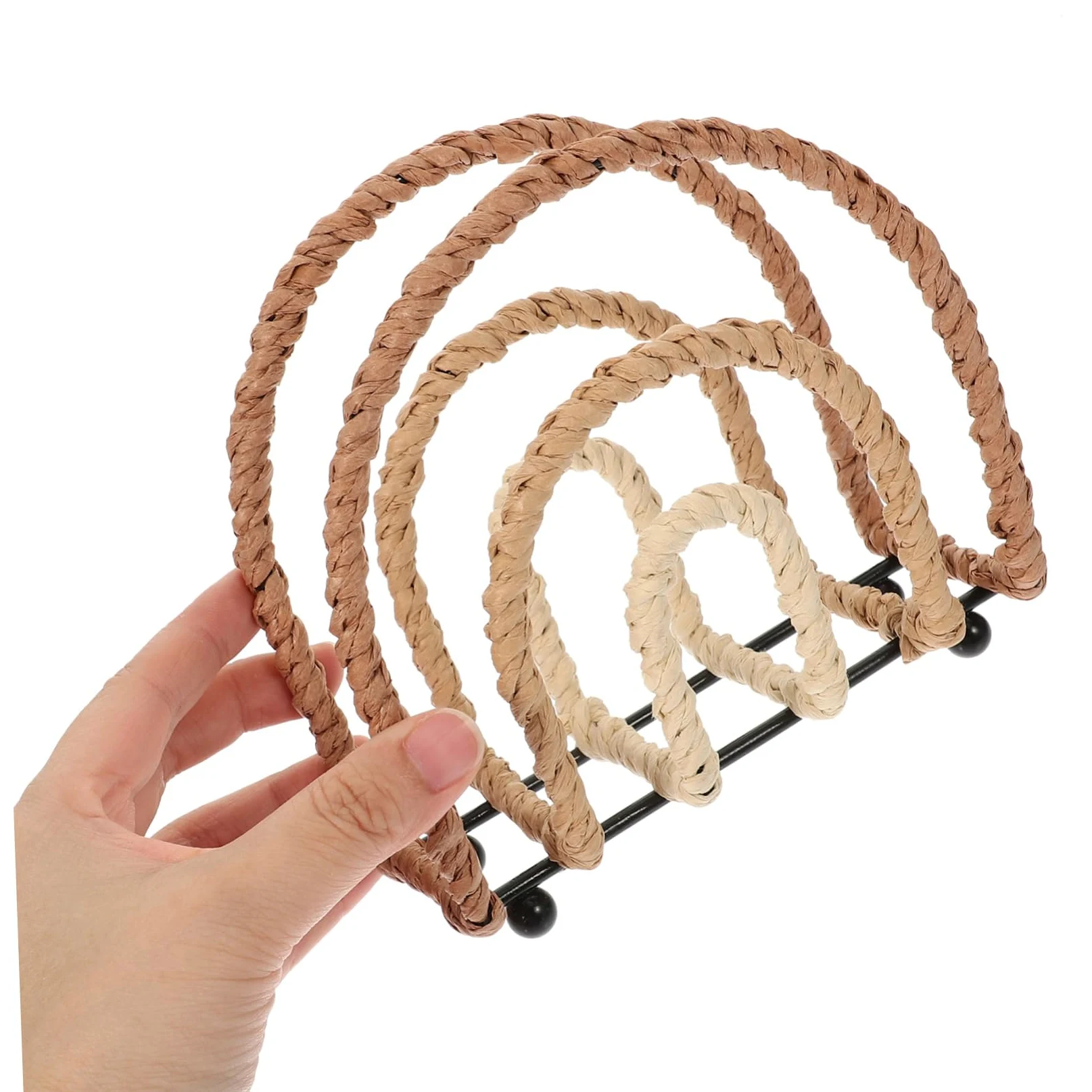 Ciieeo 3 Soportes Para Toallas De Papel Hechos A Mano Decoración De Escritorio Servilletero Vertical Soporte Decorativo Para Servilletas Servilletero Independiente Soporte Para