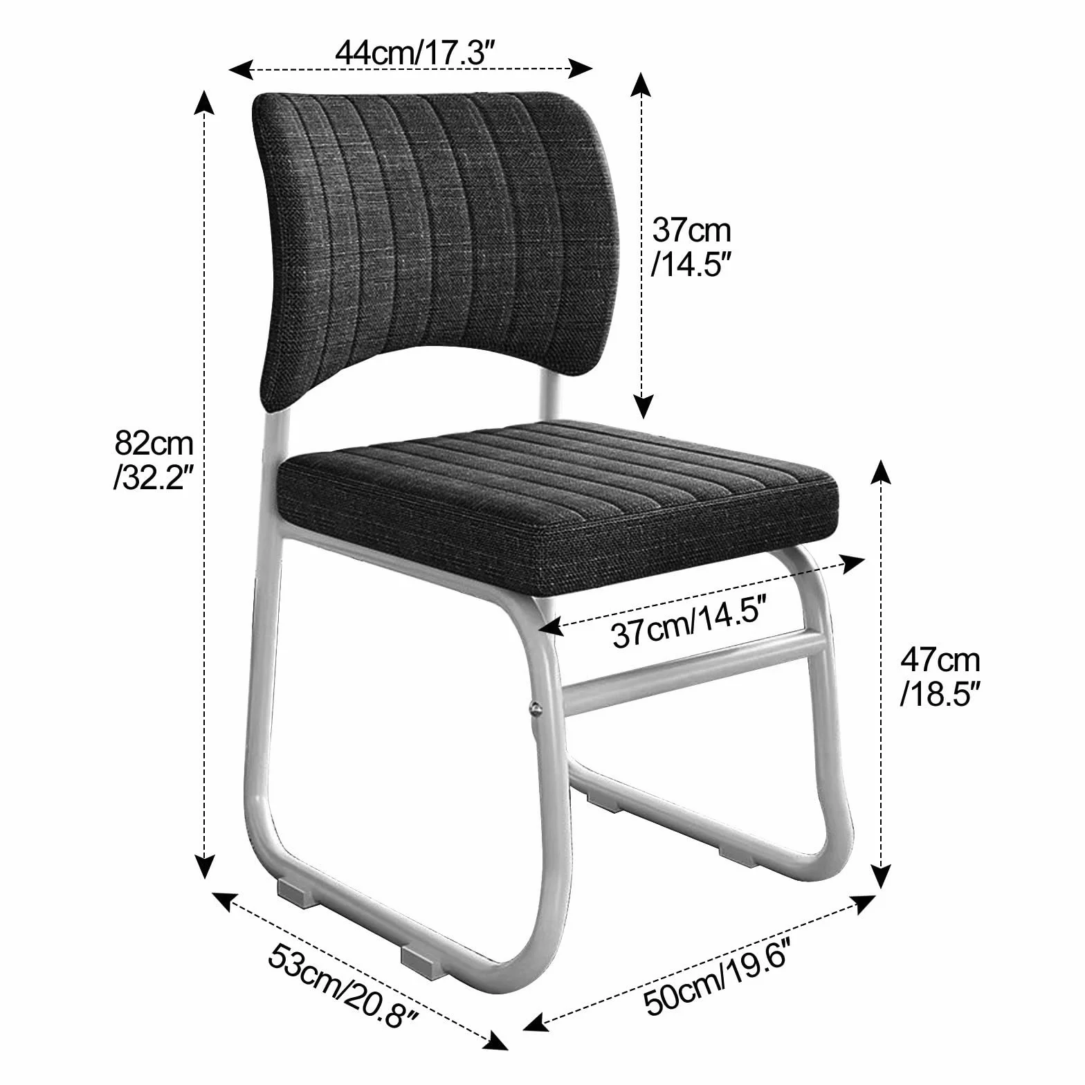 Sillas de oficina sin ruedas, Silla ergonomica escritorio for salas de conferencias, Sillas for invitados y Sillas escritorio, Silla de comedor cómoda y apilable, Silla de computadora fija(Brown)