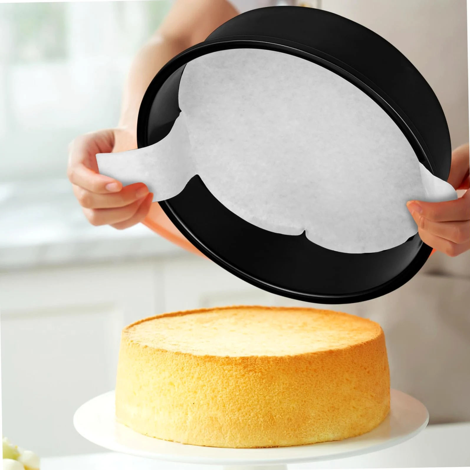 SOLUSTRE 3 Piezas Moldes Redondos para Tartas de Horno Antiadherente para Repostería y Profesional