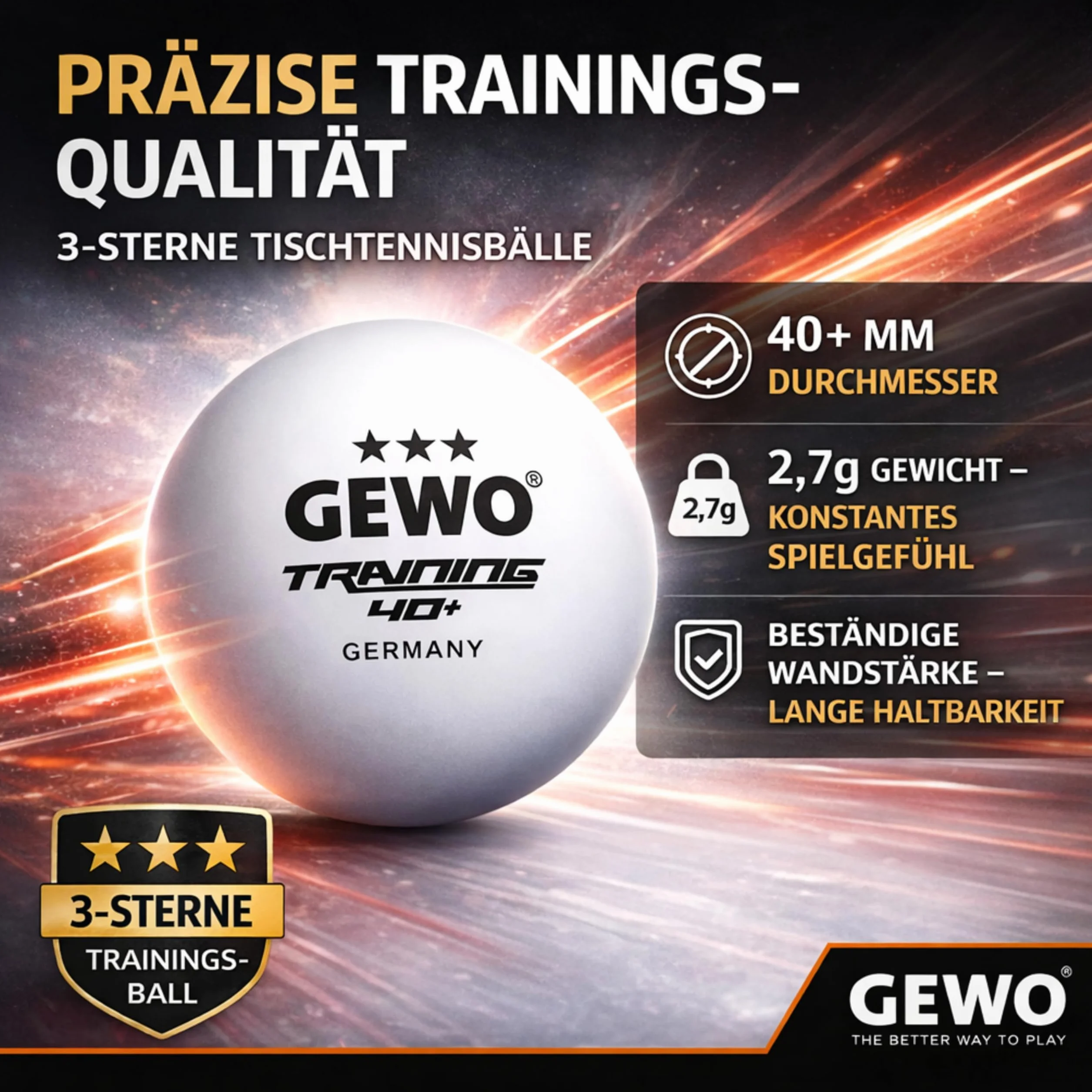 GEWO Training Ball 40+ 24
