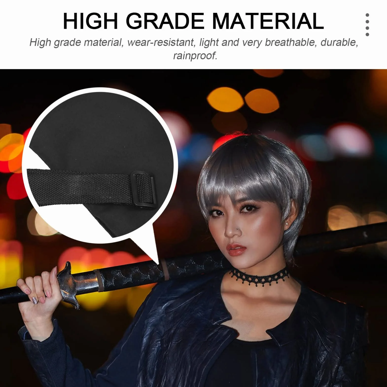 Funda de poliéster para Katana y Sable Ninja con correa para el hombro
