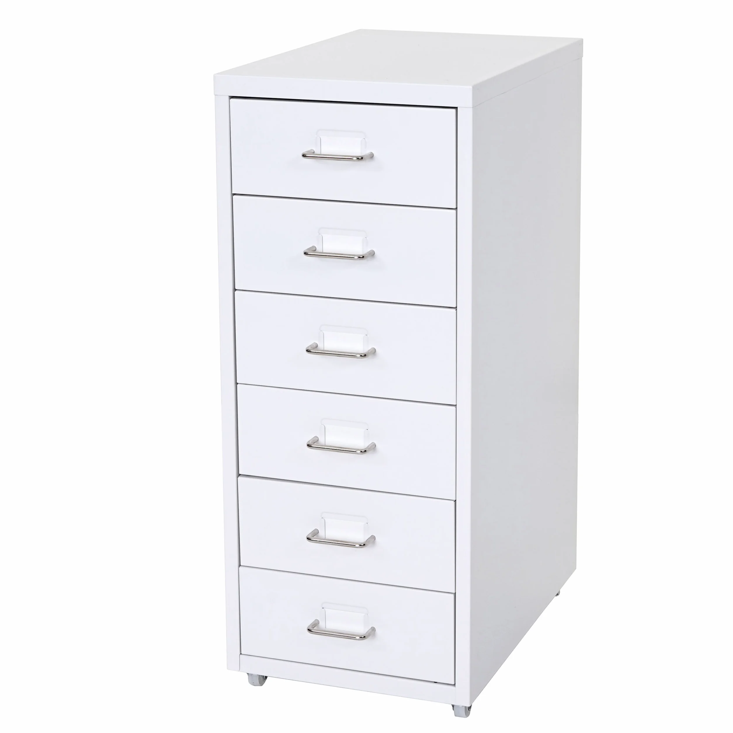 Mendler Boston T851AM - Cajonera Cajas de Almacenamiento (69 x 28 x 41 cm, 6 cajones), color blanco