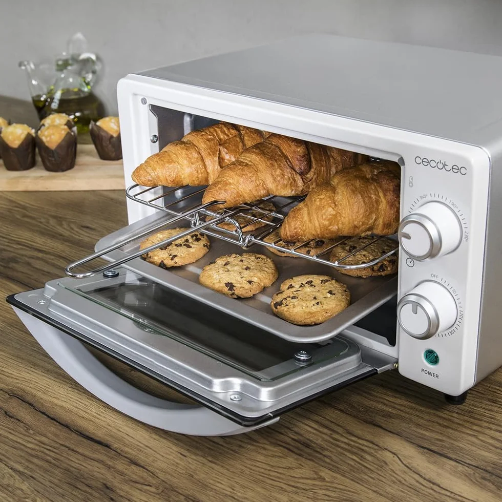 Cecotec Horno de sobremesa Bake&Toast 1090 White, 10 L, 1000 W, Temporizador 60min, 230ºC