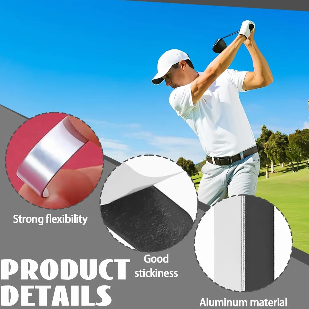 Cinta De Plomo Adhesiva De Tenis 12 Pcs 3G Golf Paleta Pickleball Protección Borde Contrapeso