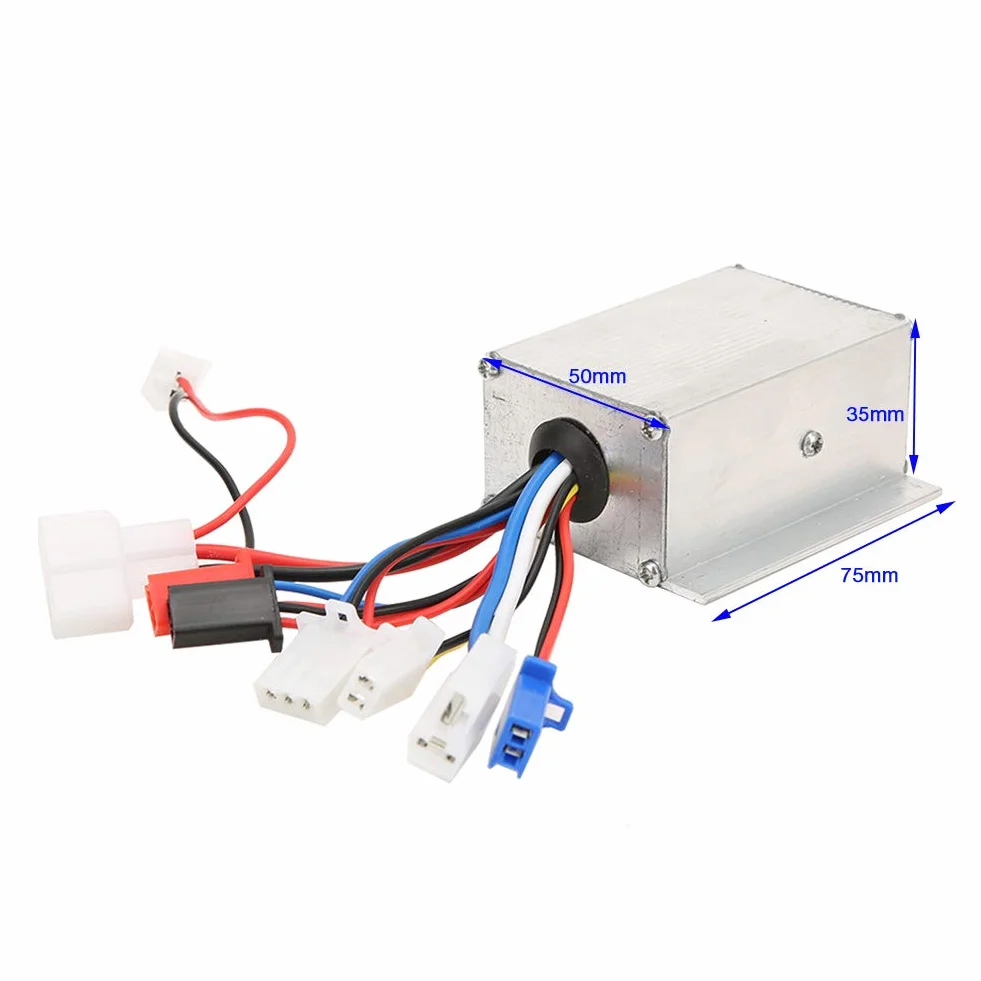 Akozon Controlador de motor cepillado 24V 250W Scooter bicicleta eléctrica