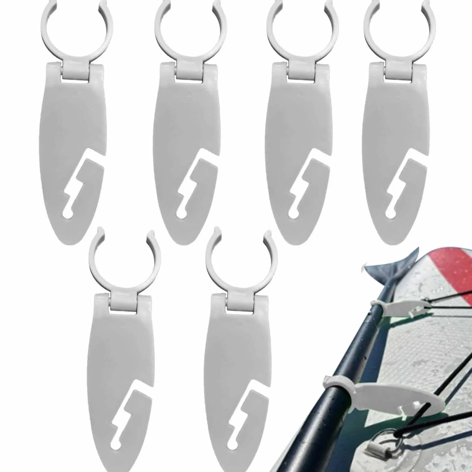 Sujetadores De Aletas para Tablas De Pádel, 6 Piezas Abrazaderas Expansibles