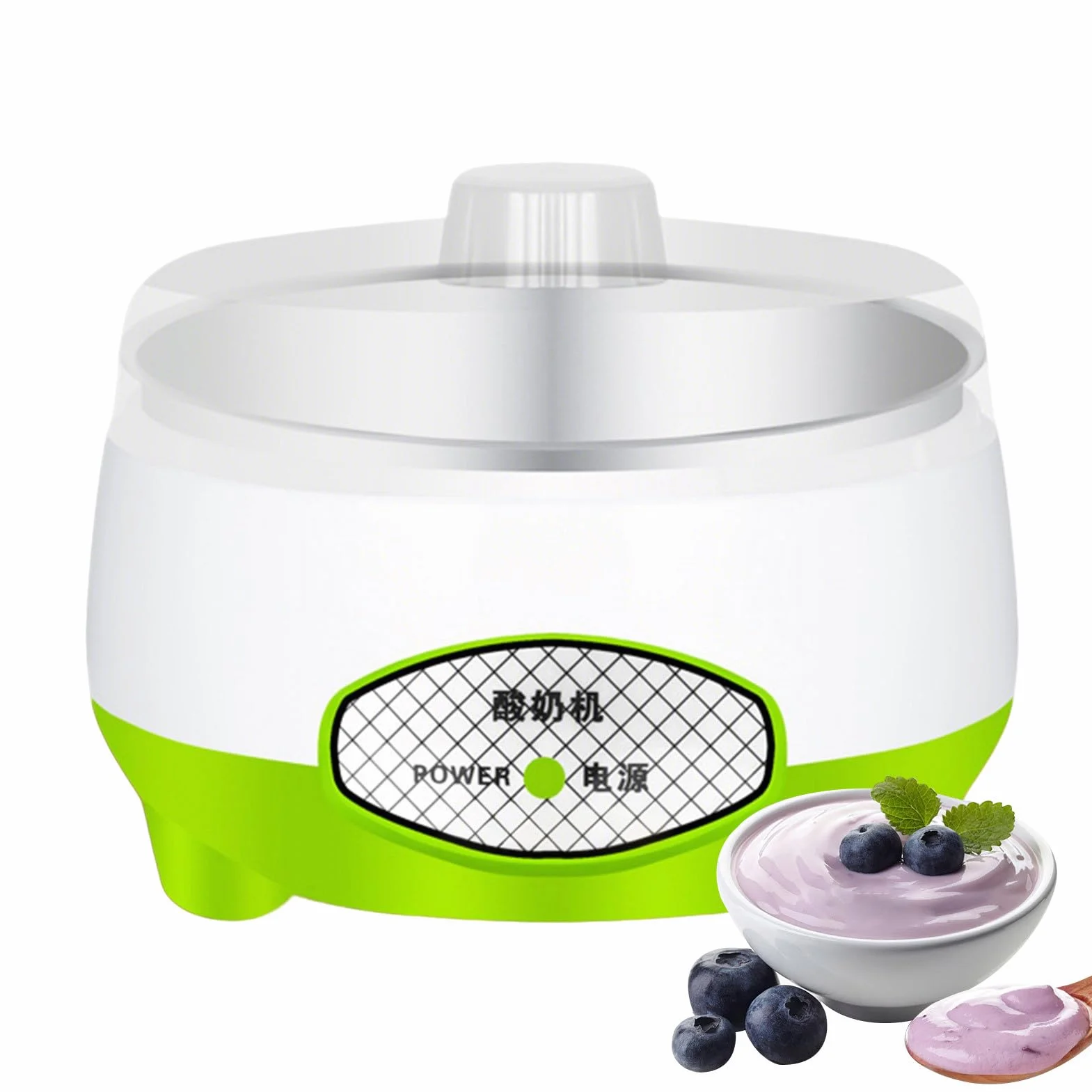 Genérico Maker de Yogurt, Fabricante de Yogurt Compacto con calefacción Uniforme eficiente, 15W 1.2L de yogurts multifunción multifunción para yogures caseros, Queso, nattos