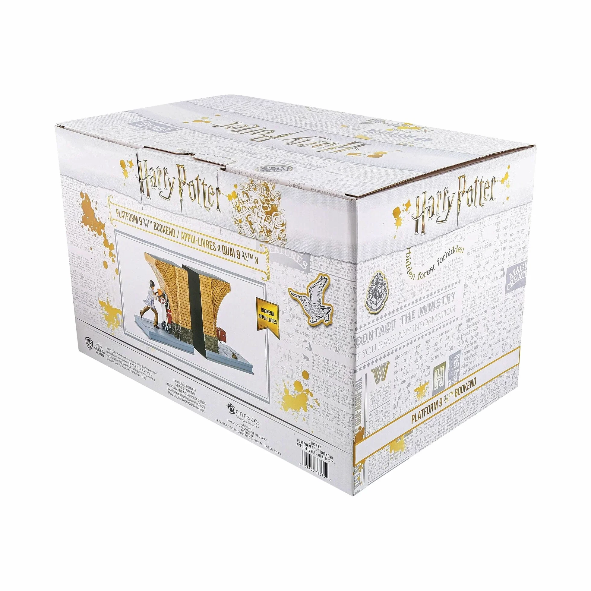 Wizarding World of Harry Potter, Sujetalibros de Harry Andén 9 3/4, para coleccionar, Enesco