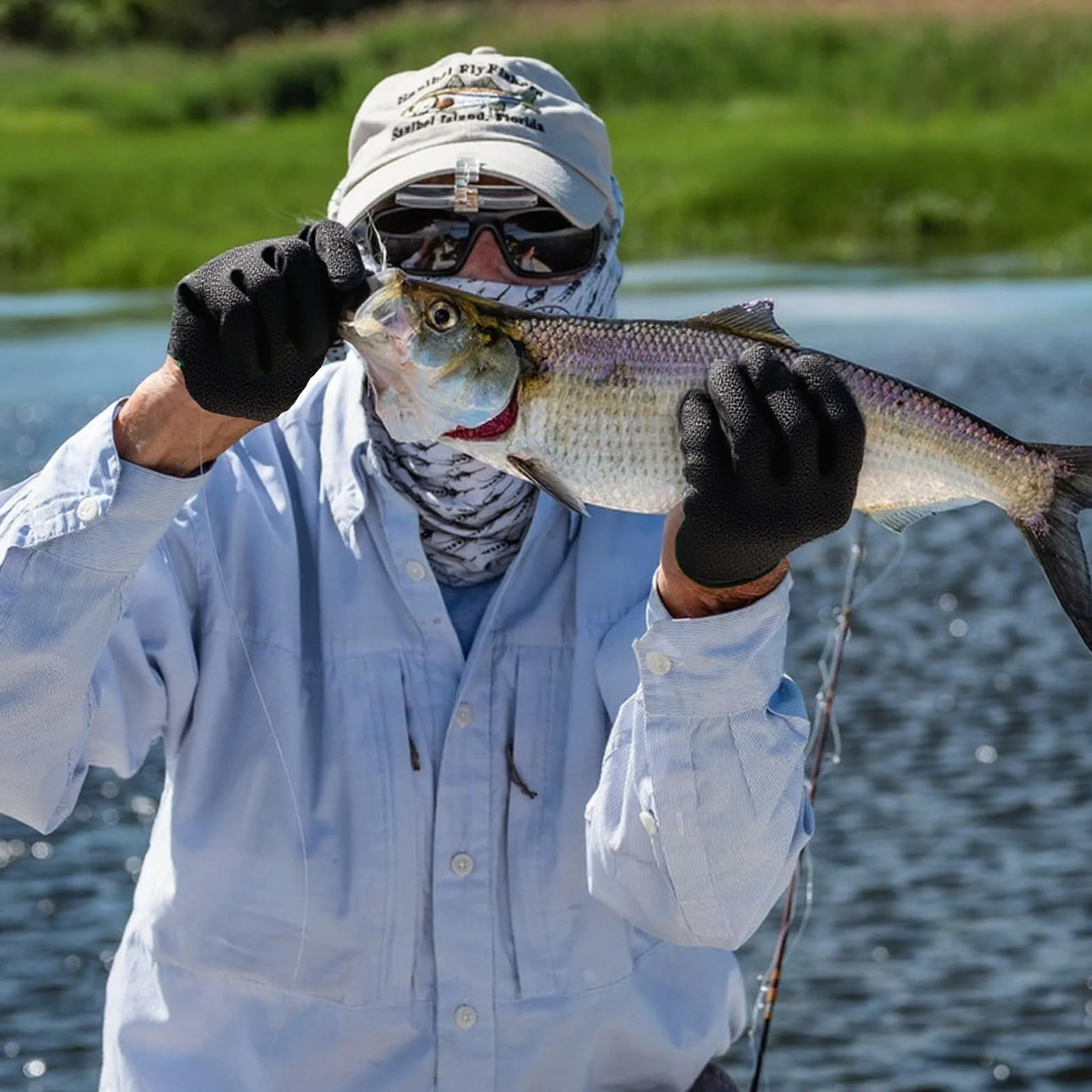 Guantes de Pesca Antideslizantes Anti Corte con Hebillas Magnéticas y Alicates