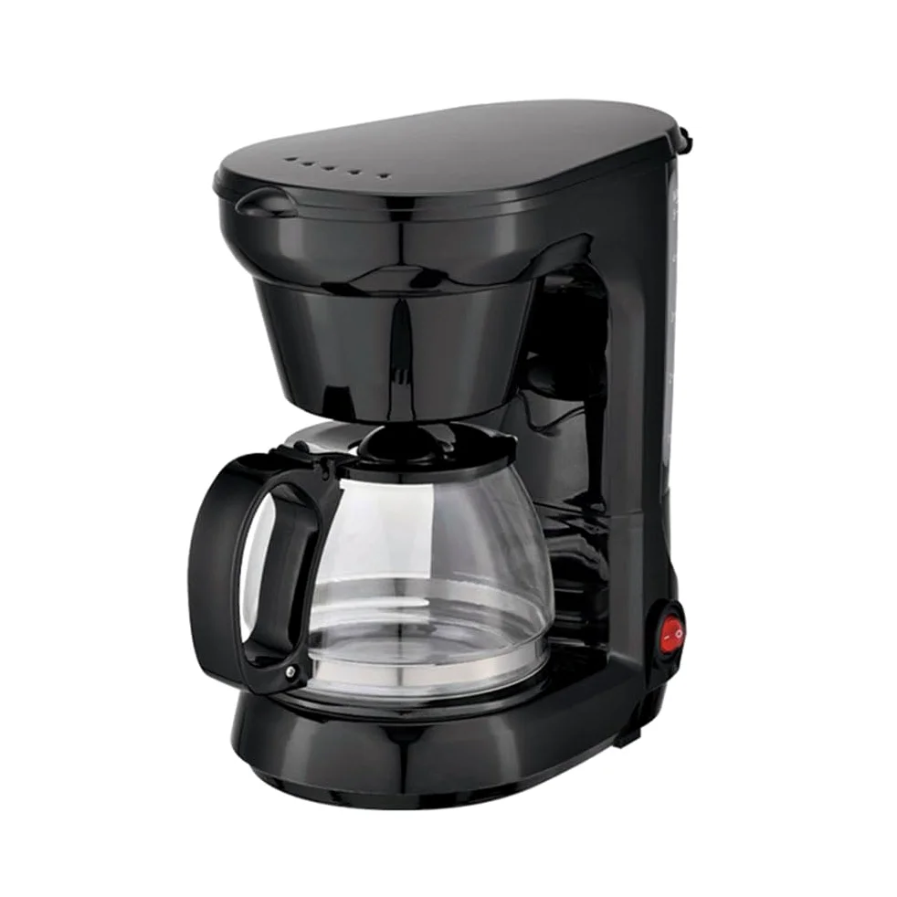 Cafetera automática de 6 Tazas, con Molinillo Integrado, no Necesita cápsulas, Color Negro y Acero Inoxidable.