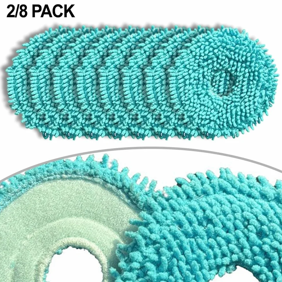 8 Piezas Almohadillas Para Mopa De Microfibra Almohadillas De Repuesto Para Mopa Para Conga 13090 Spin Revolutions Home&Wash Robot Aspiradoras, Recambios Lavables Y Reutilizables